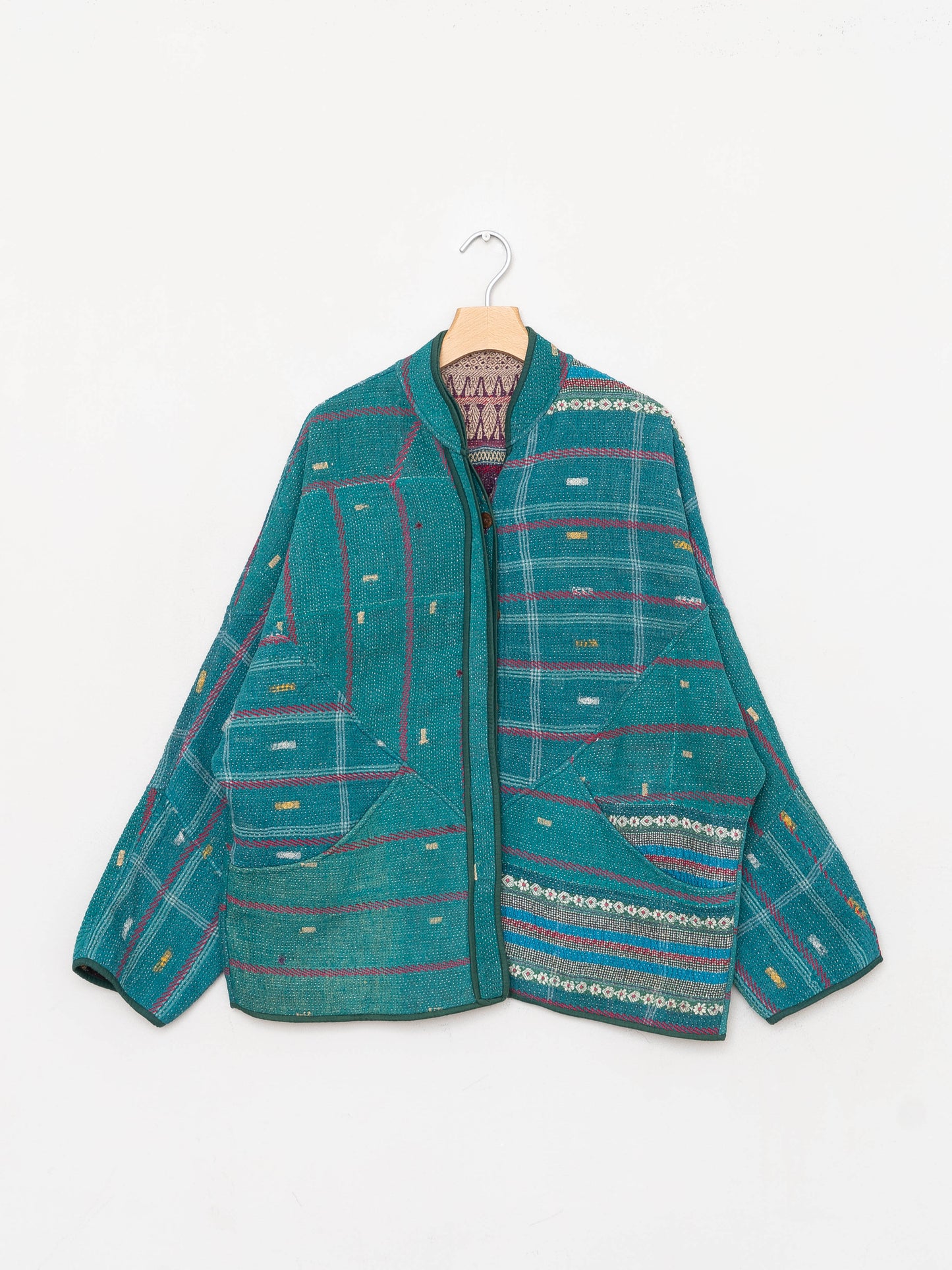 The Ladhiya Quilted Patchwork Kantha Jacket Wholesale