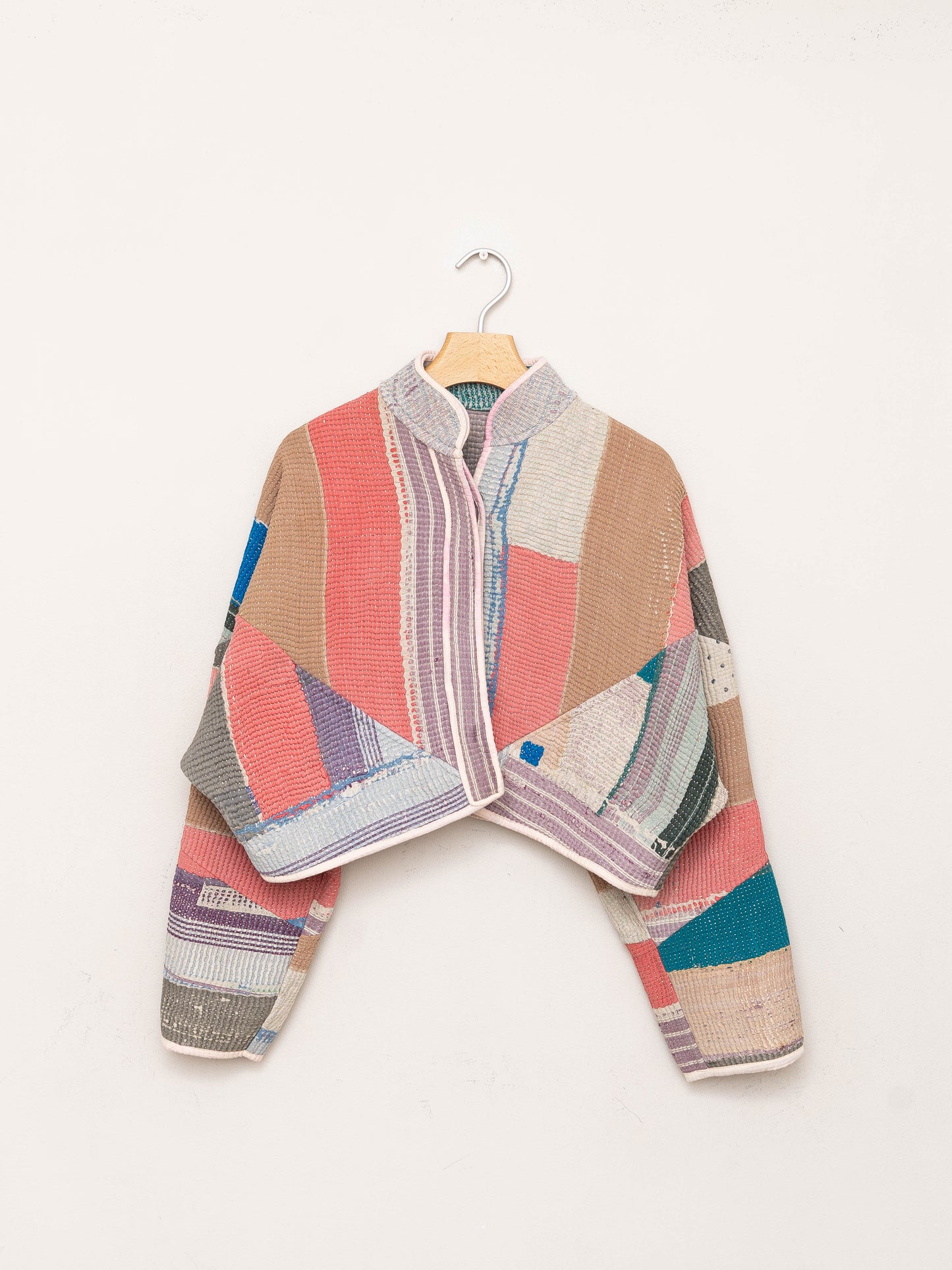 The Kaira Cropped Quilted Patchwork Kantha Jacket Wholesale