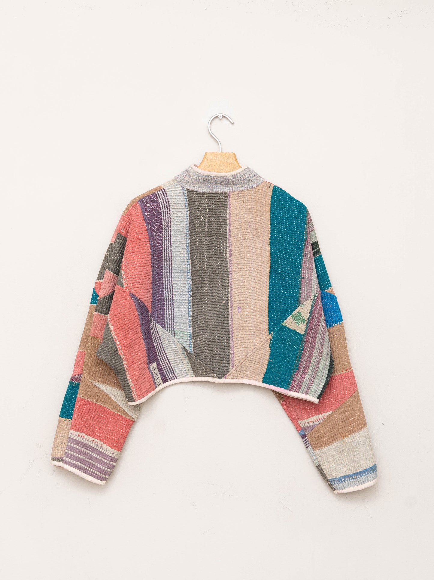 The Kaira Cropped Quilted Patchwork Kantha Jacket Wholesale