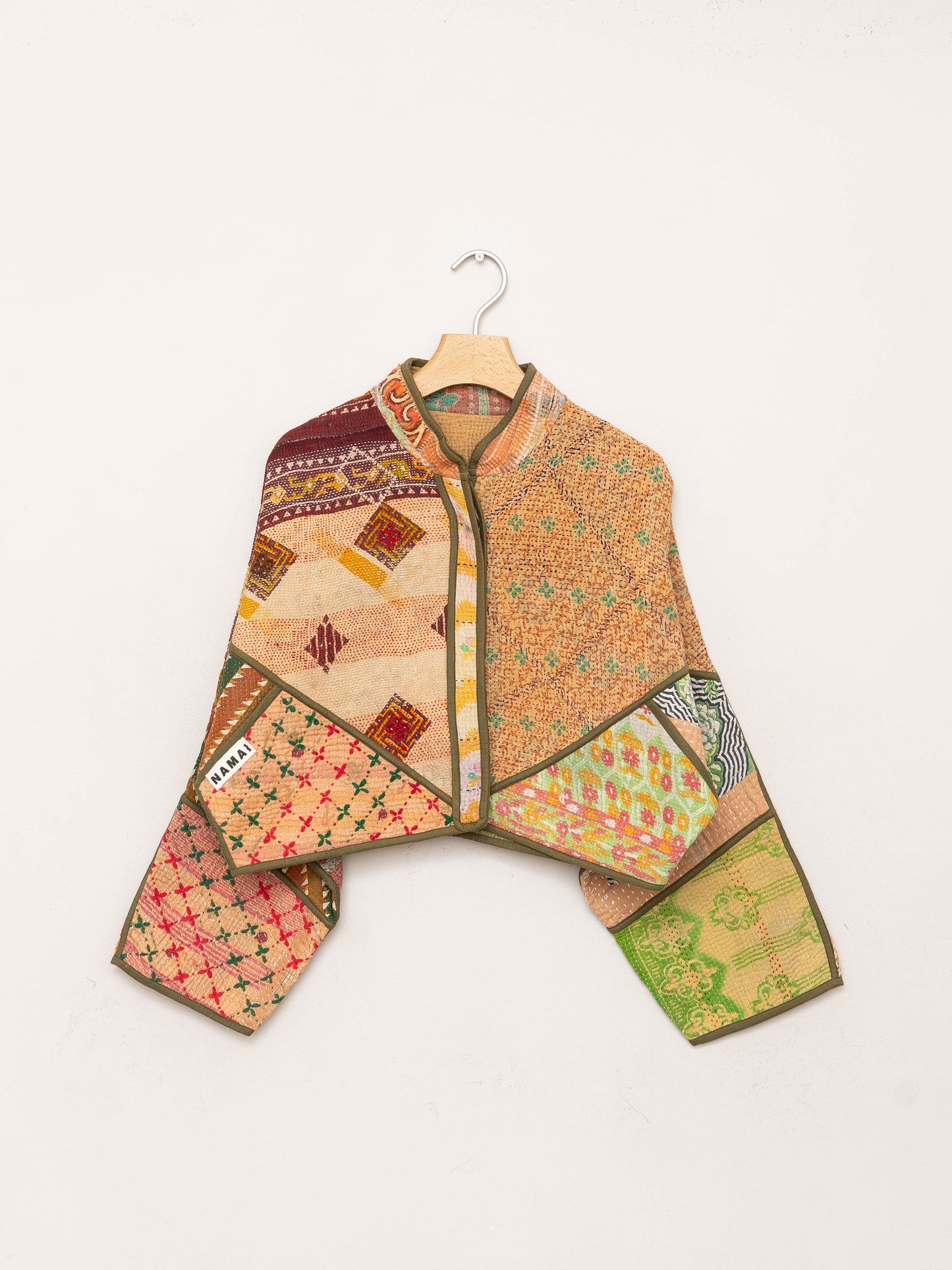 The Kaira Cropped Quilted Patchwork Kantha Jacket Wholesale