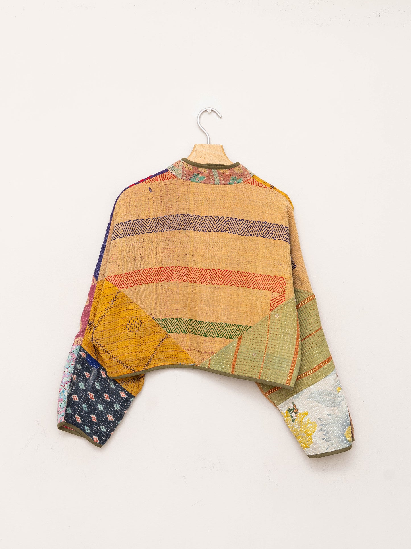 The Kaira Cropped Quilted Patchwork Kantha Jacket Wholesale
