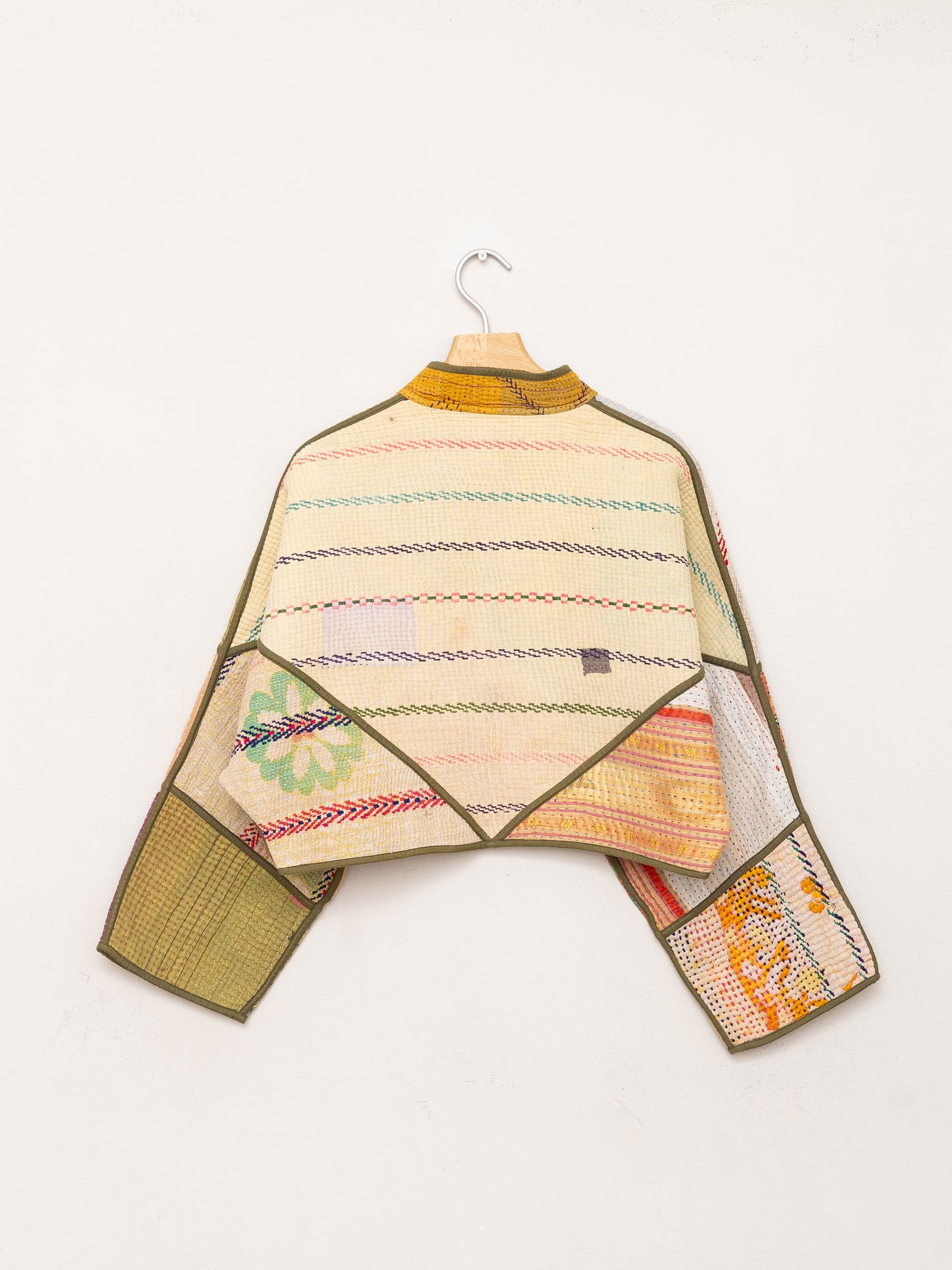 The Kaira Cropped Quilted Patchwork Kantha Jacket Wholesale
