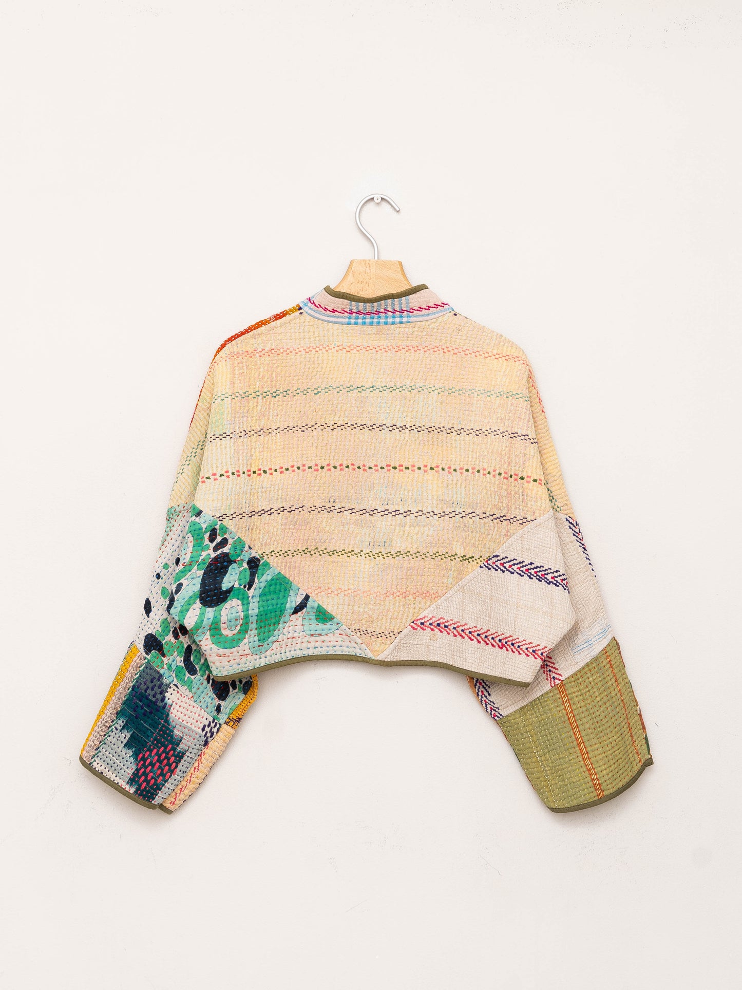 The Kaira Cropped Quilted Patchwork Kantha Jacket Wholesale