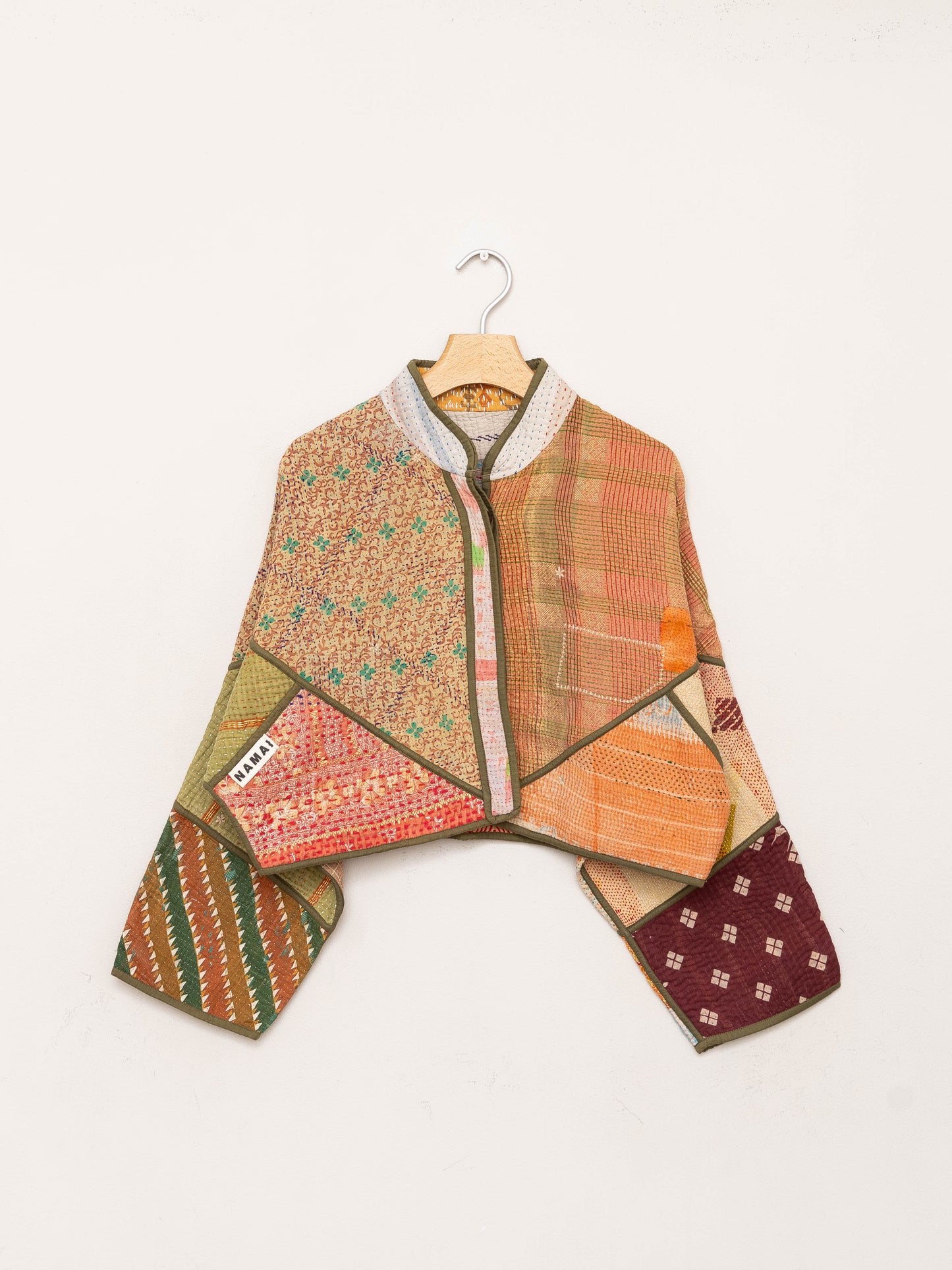 The Kaira Cropped Quilted Patchwork Kantha Jacket Wholesale