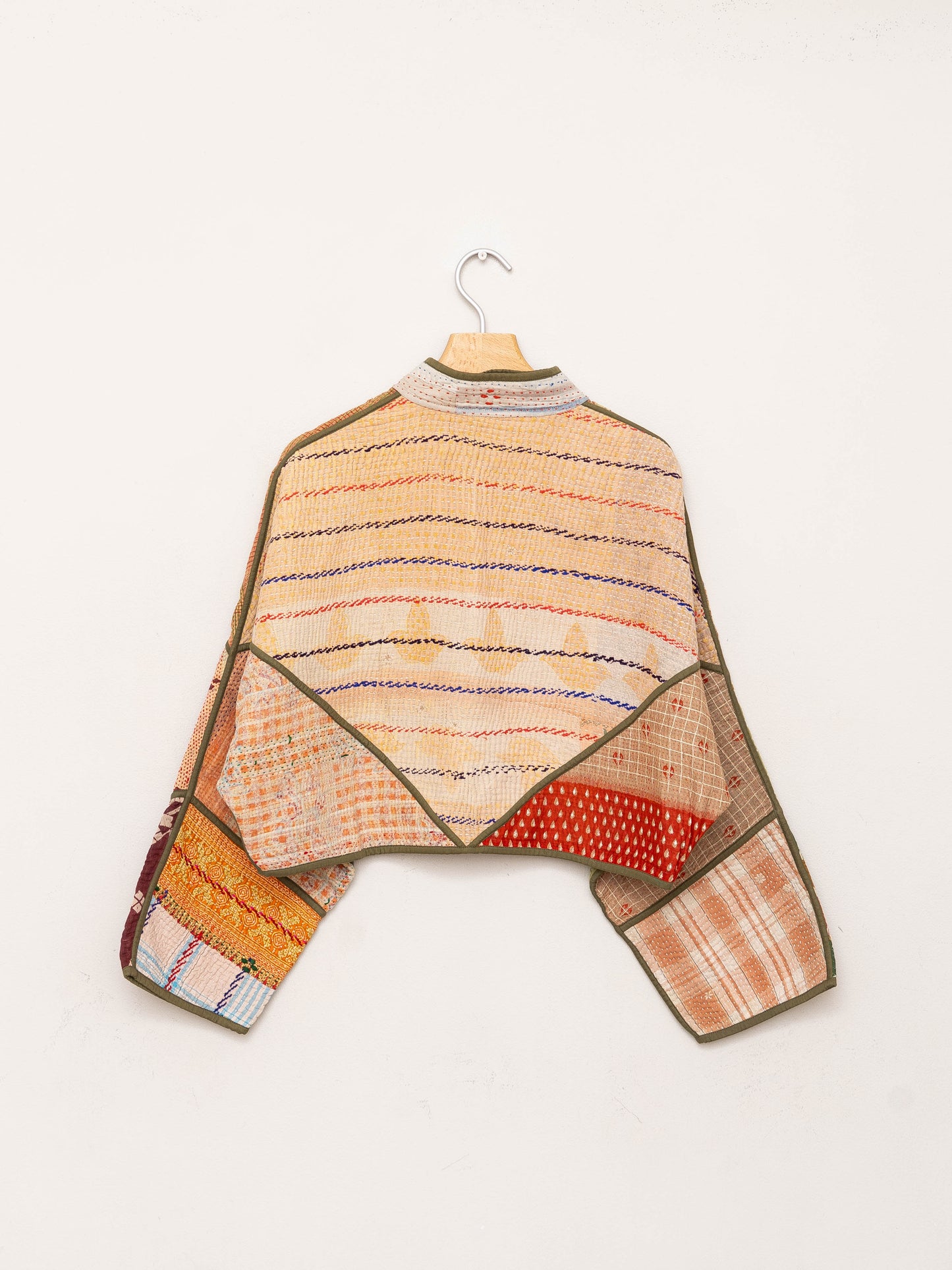 The Kaira Cropped Quilted Patchwork Kantha Jacket Wholesale