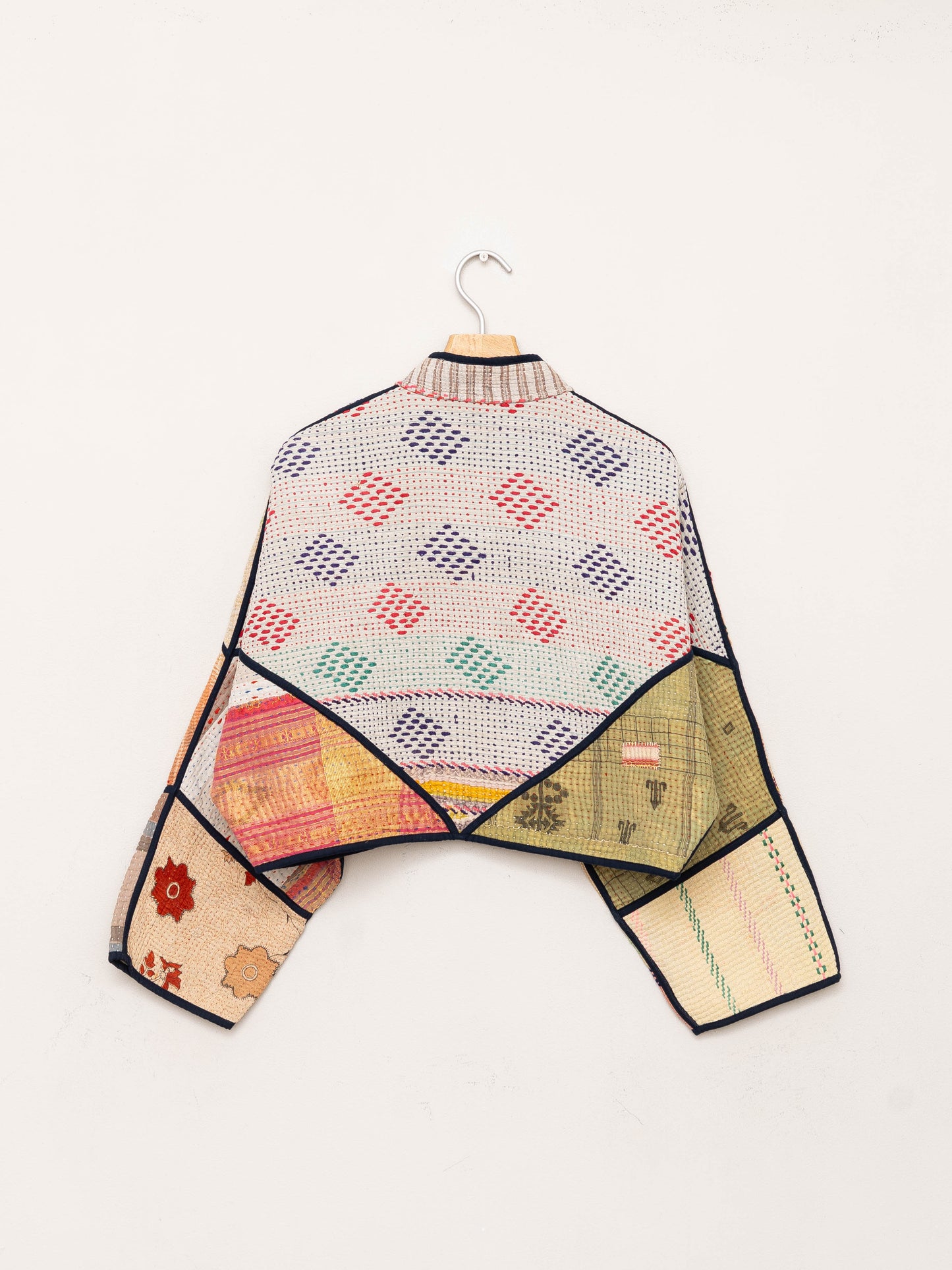 The Kaira Cropped Quilted Patchwork Kantha Jacket Wholesale