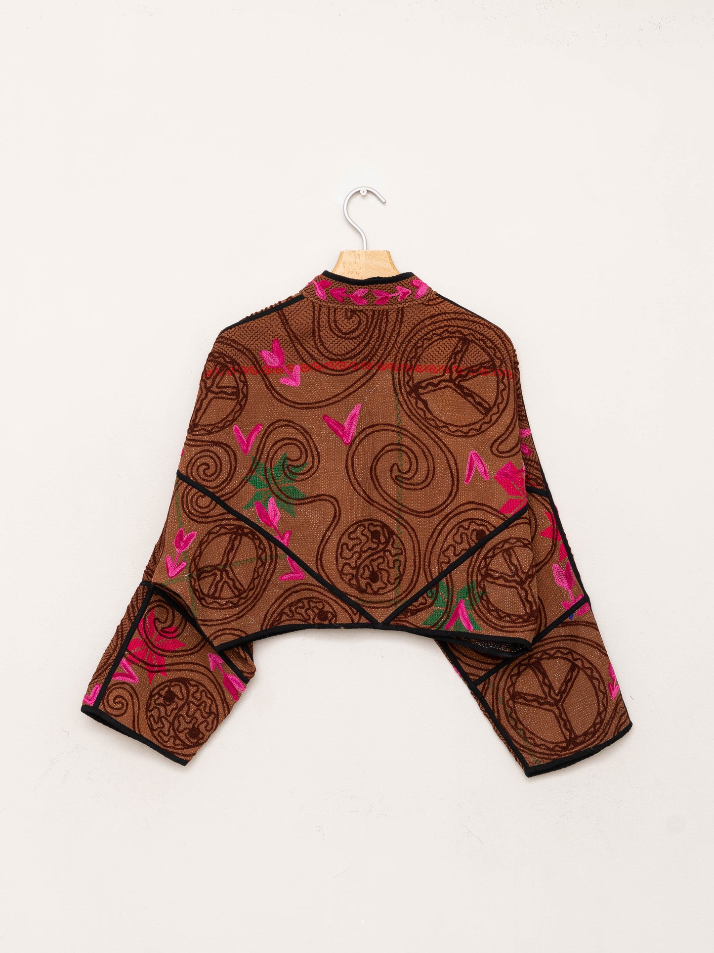 The Kaira Cropped Suzani Quilted Kantha Jacket Wholesale