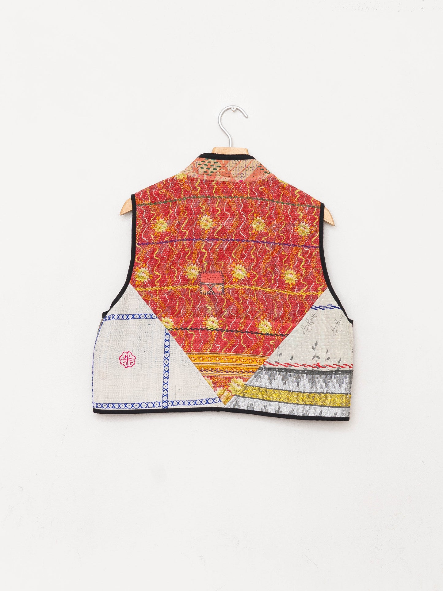 The Kaira Quilted Patchwork Kantha Vest