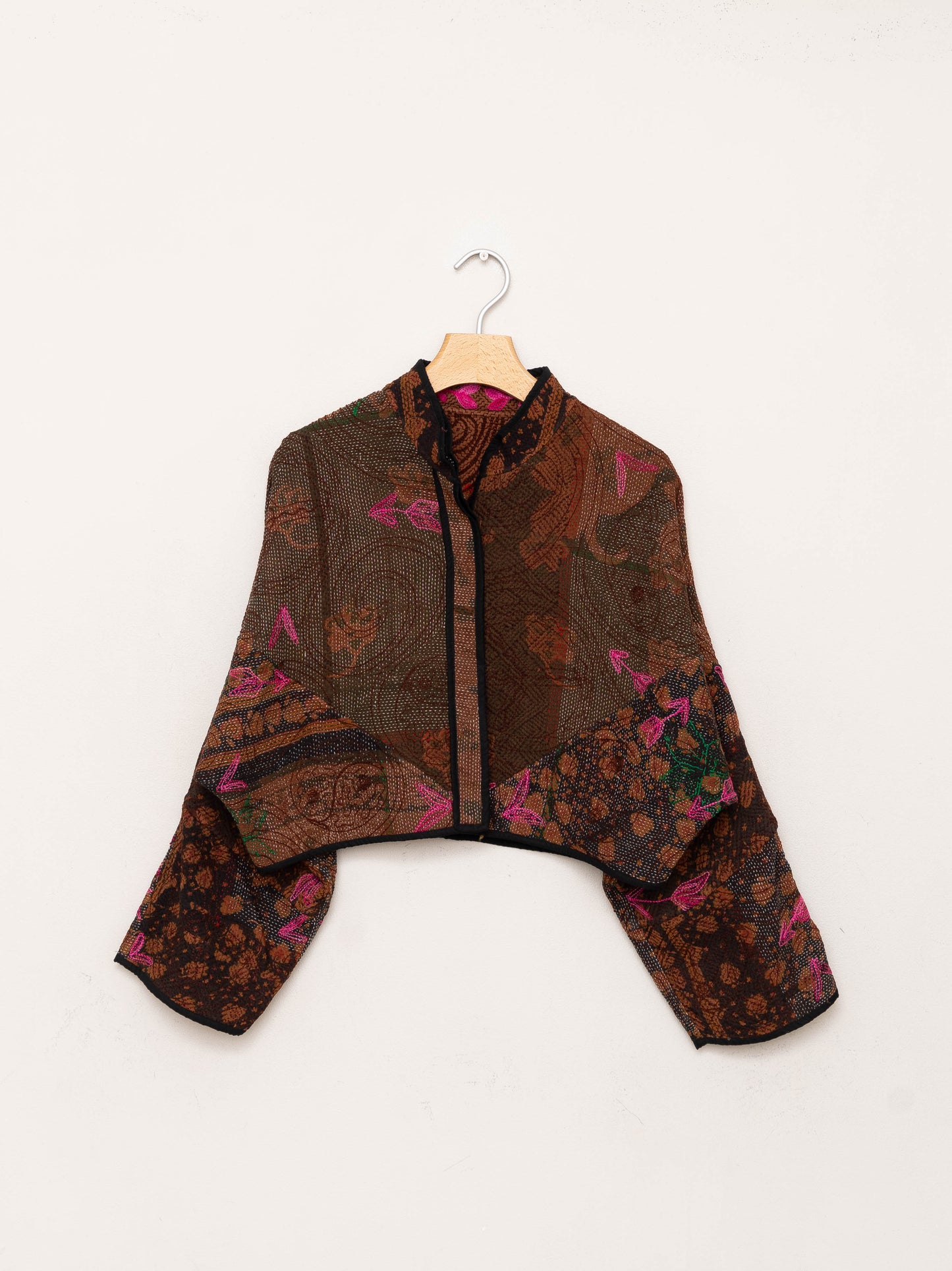 The Kaira Cropped Suzani Quilted Kantha Jacket Wholesale
