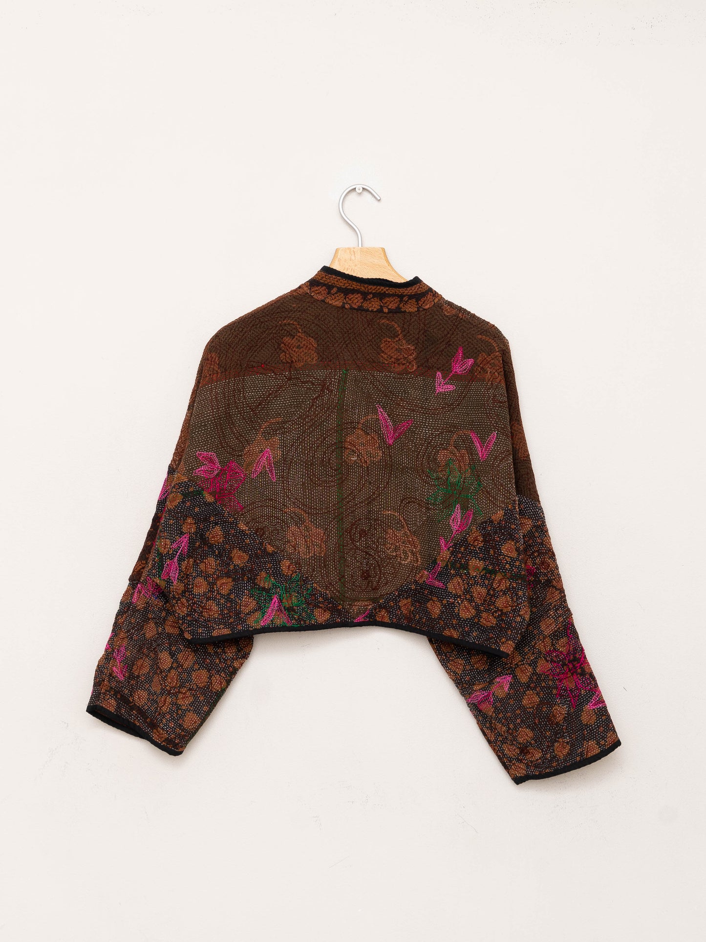 The Kaira Cropped Suzani Quilted Kantha Jacket Wholesale