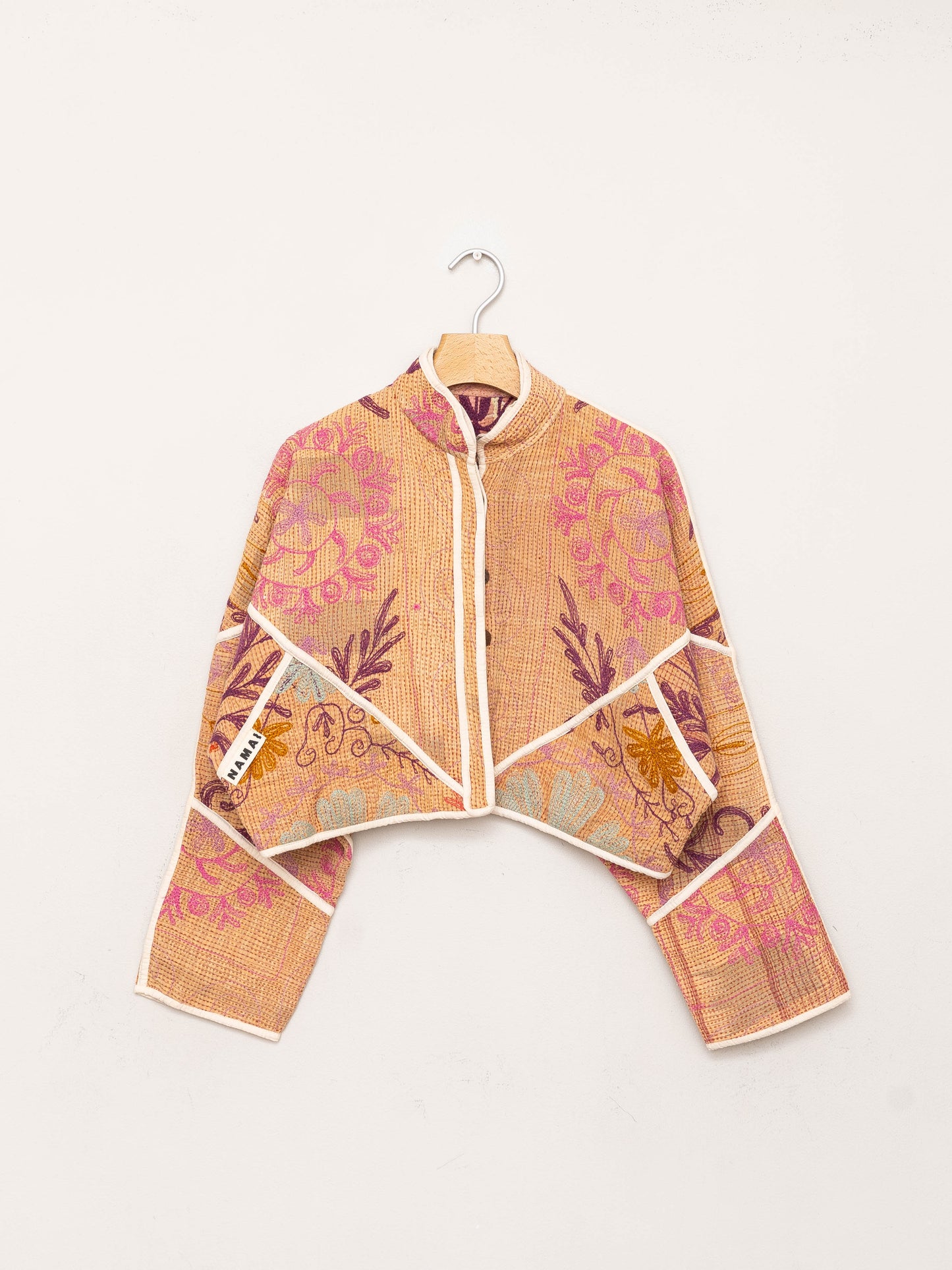 The Kaira Cropped Suzani Quilted Kantha Jacket Wholesale