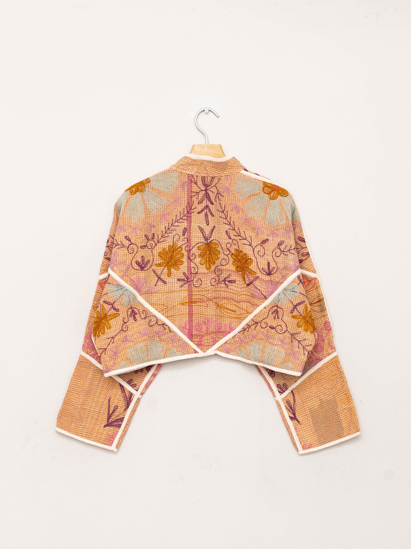 The Kaira Cropped Suzani Quilted Kantha Jacket Wholesale