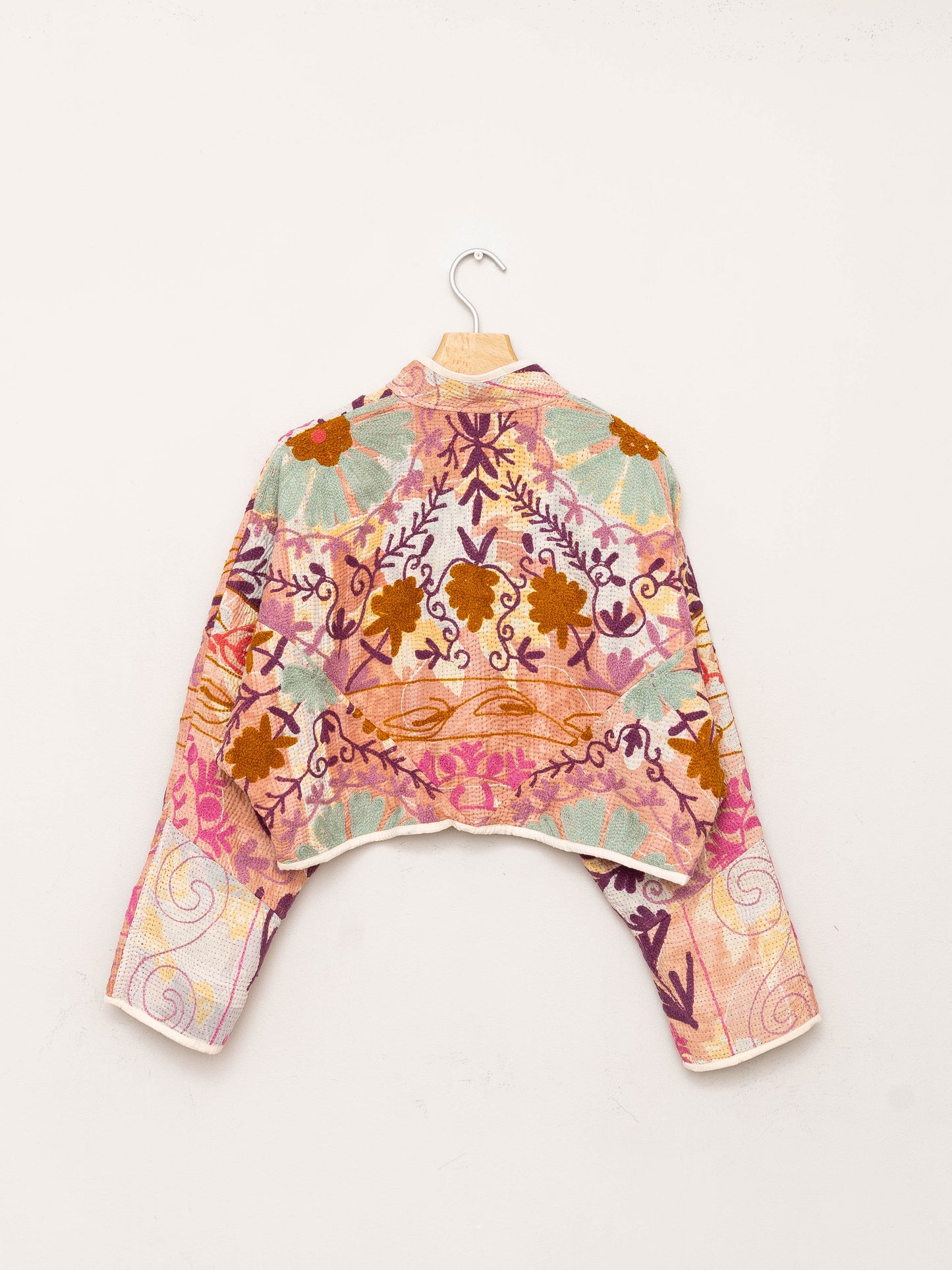The Kaira Cropped Suzani Quilted Kantha Jacket Wholesale