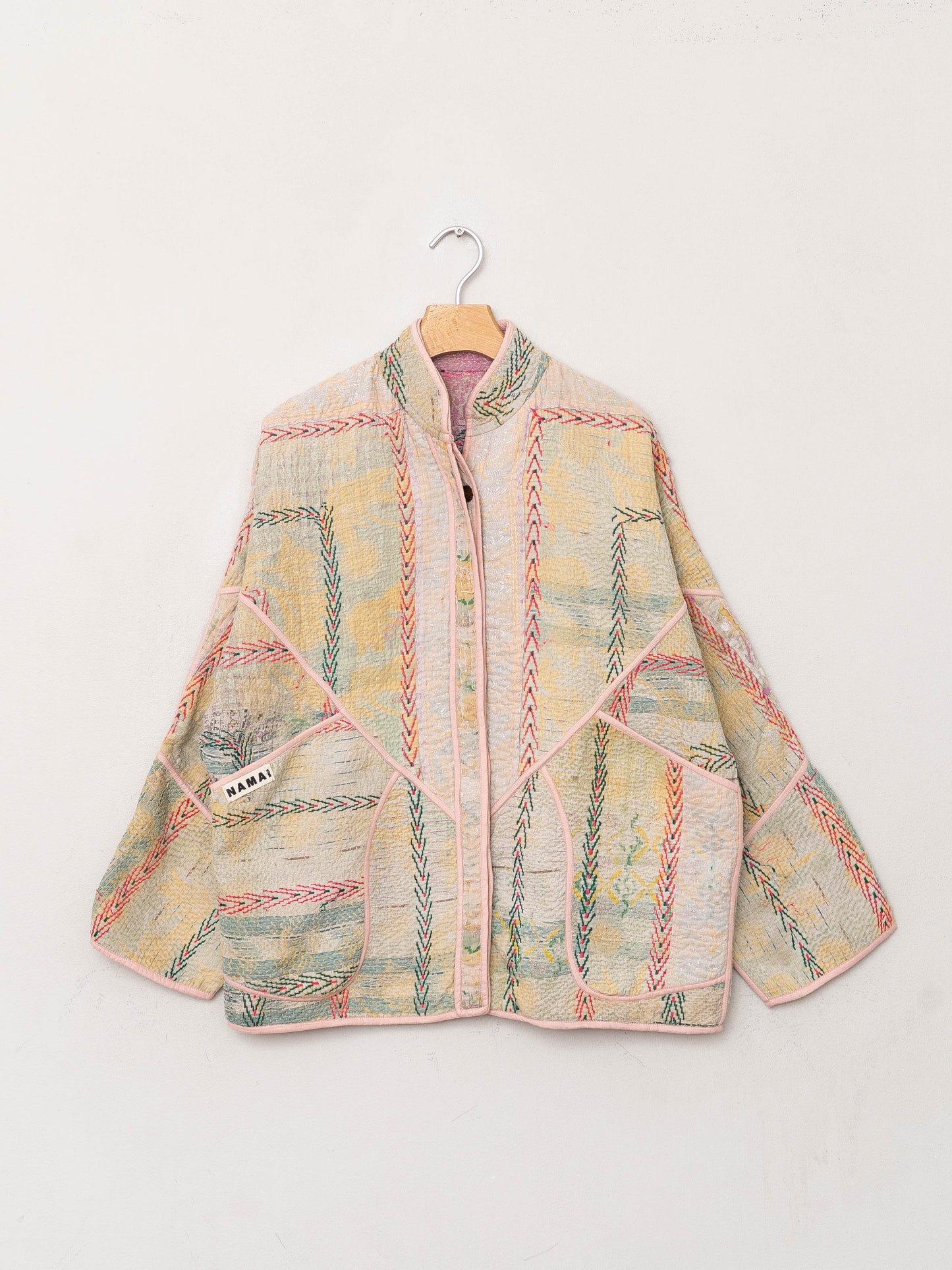 The Ladhiya Quilted Patchwork Kantha Jacket
