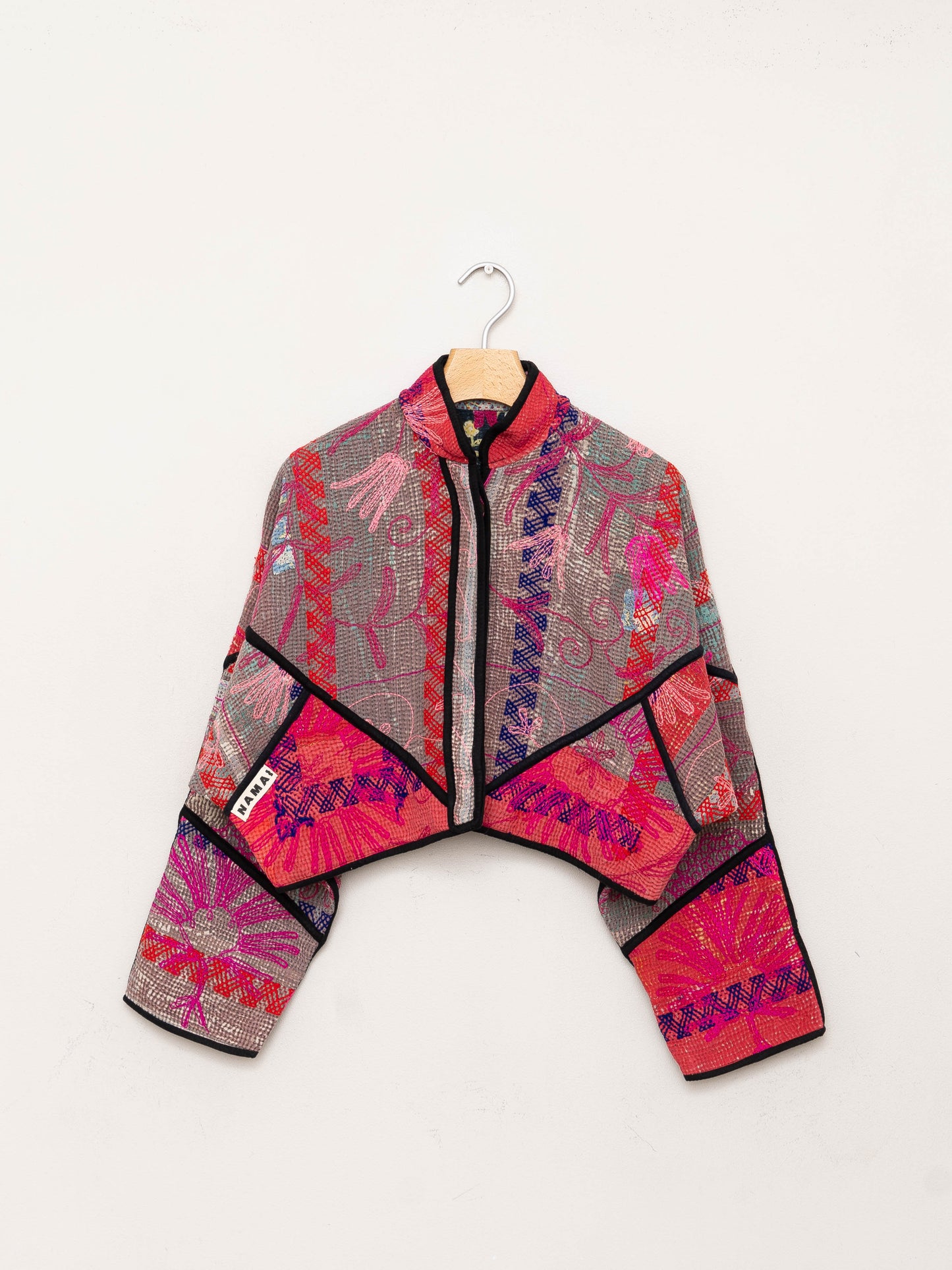 The Kaira Cropped Suzani Quilted Kantha Jacket Wholesale