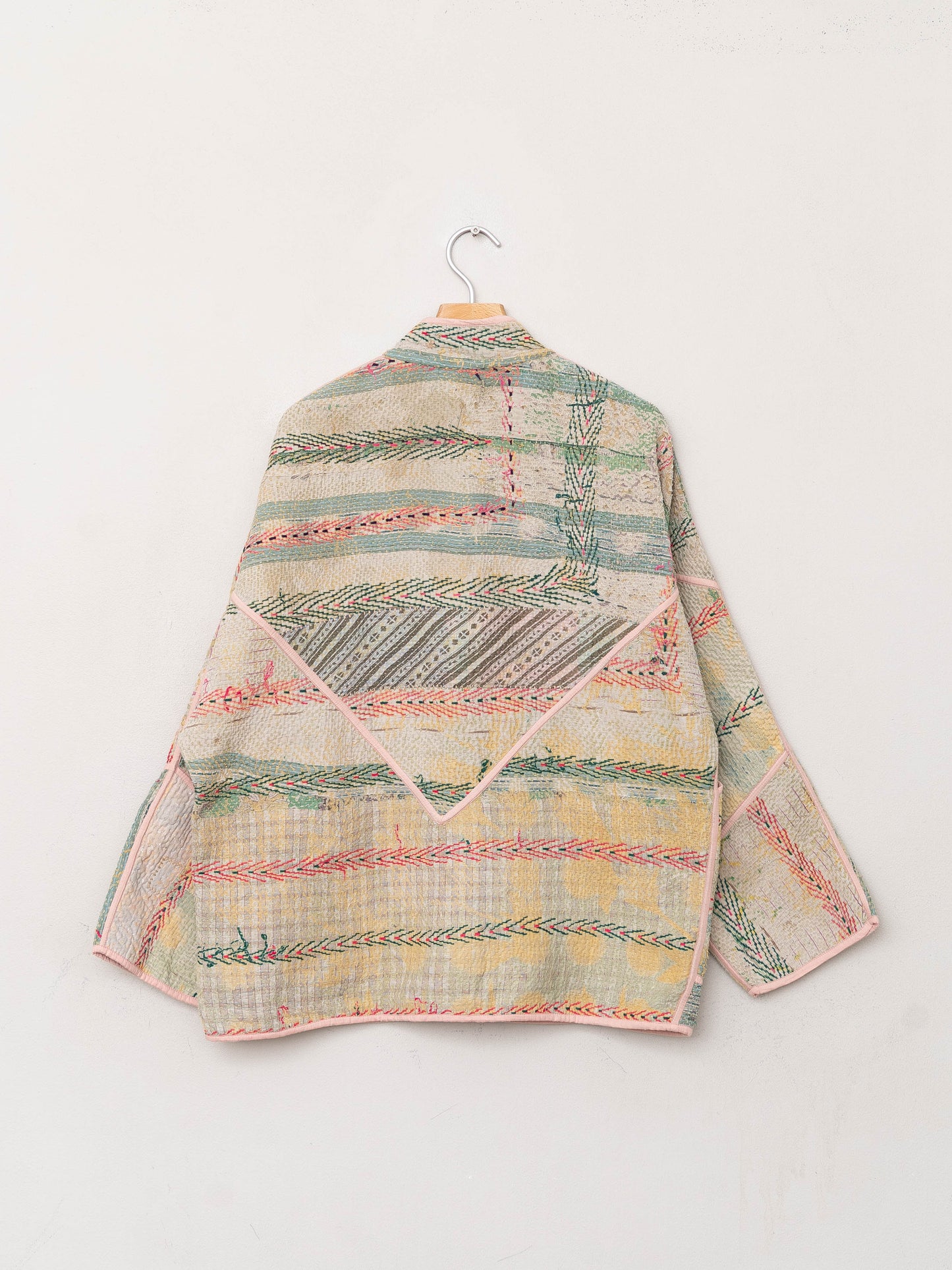 The Ladhiya Quilted Patchwork Kantha Jacket