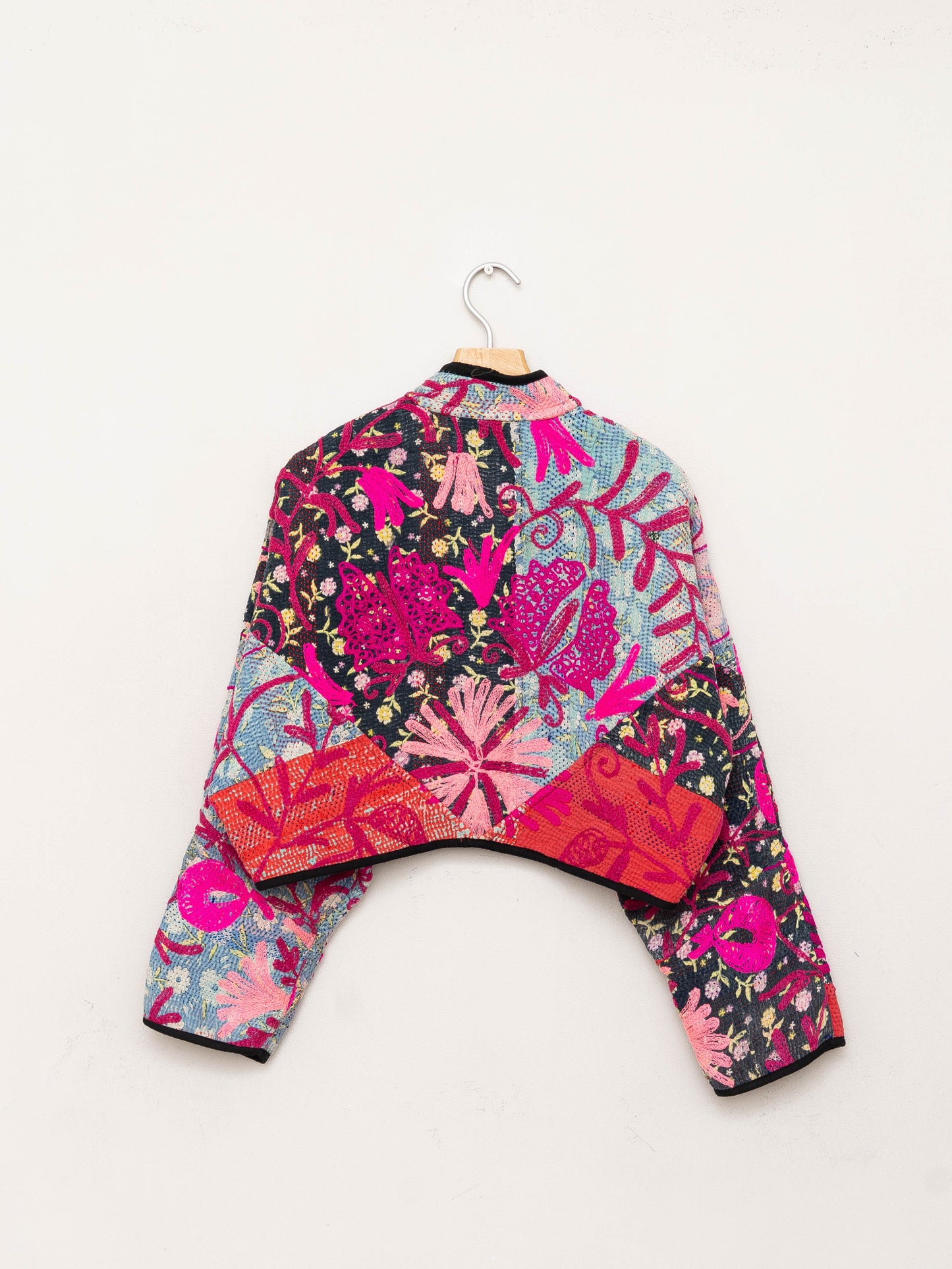 The Kaira Cropped Suzani Quilted Kantha Jacket Wholesale