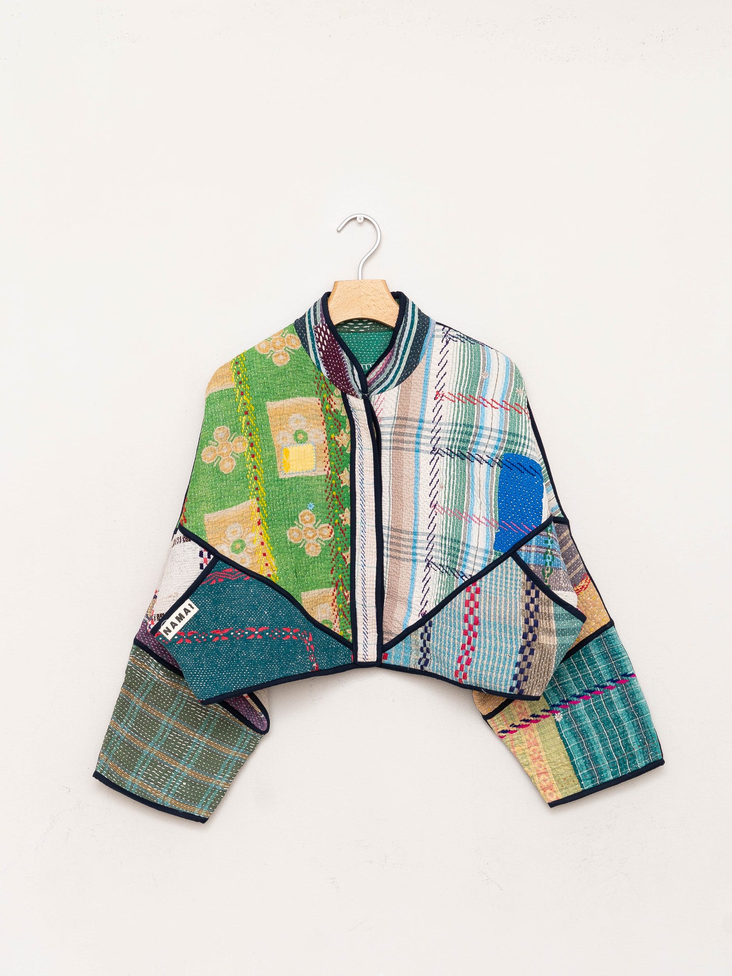 The Kaira Cropped Quilted Patchwork Kantha Jacket Wholesale