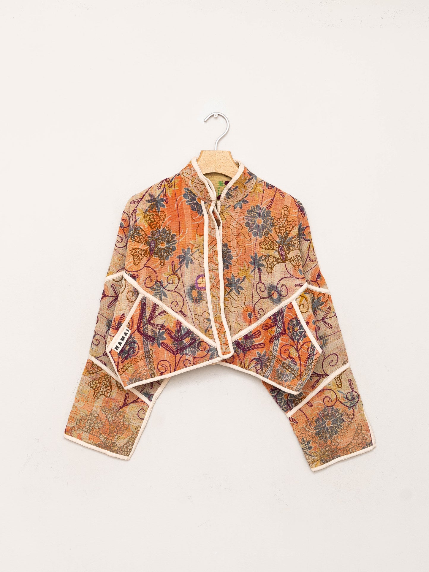 The Kaira Cropped Suzani Quilted Kantha Jacket Wholesale
