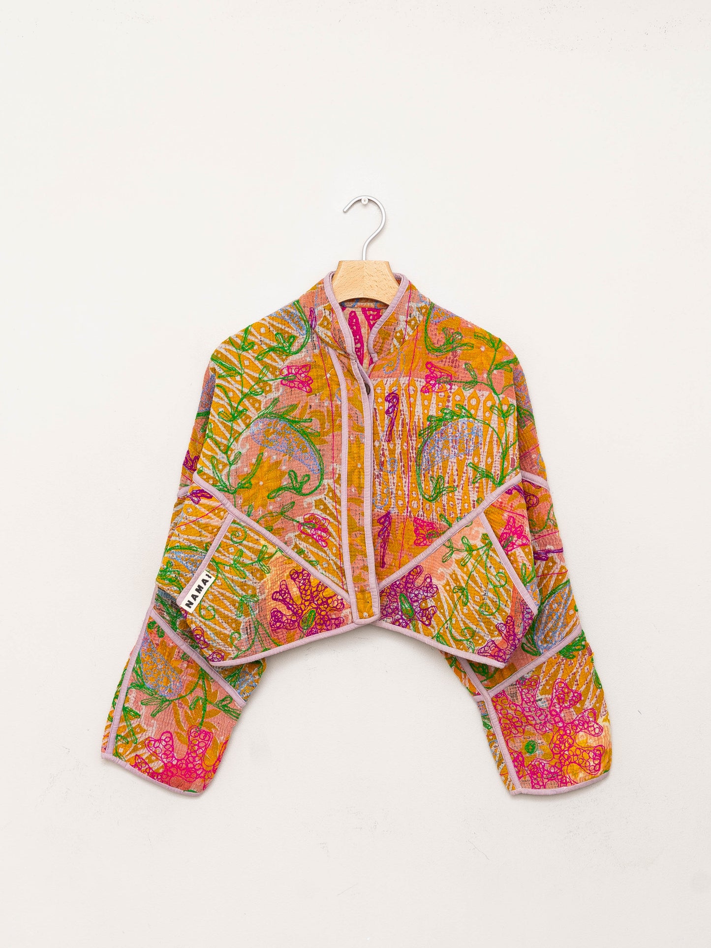 The Kaira Cropped Suzani Quilted Kantha Jacket Wholesale