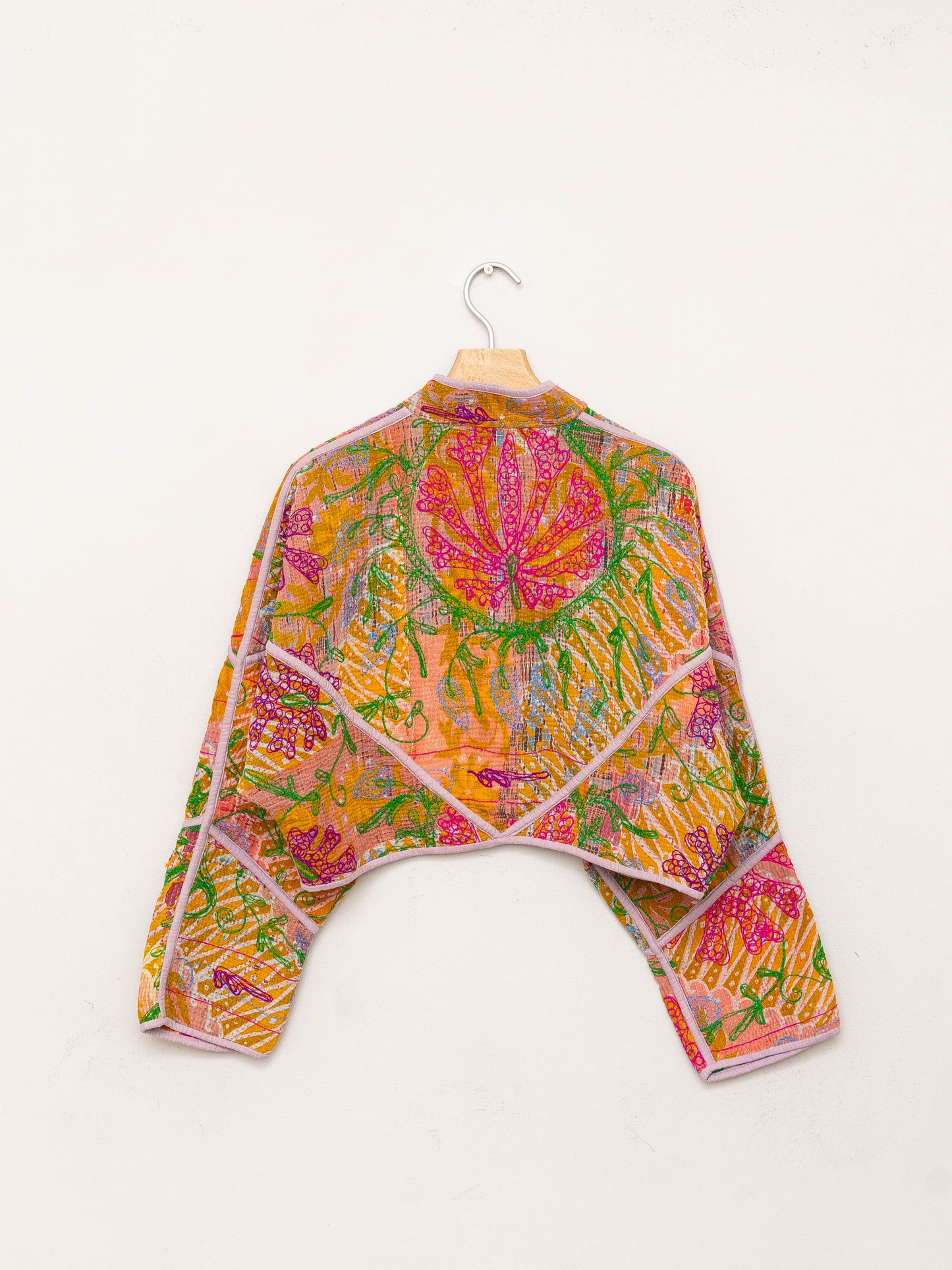 The Kaira Cropped Suzani Quilted Kantha Jacket Wholesale