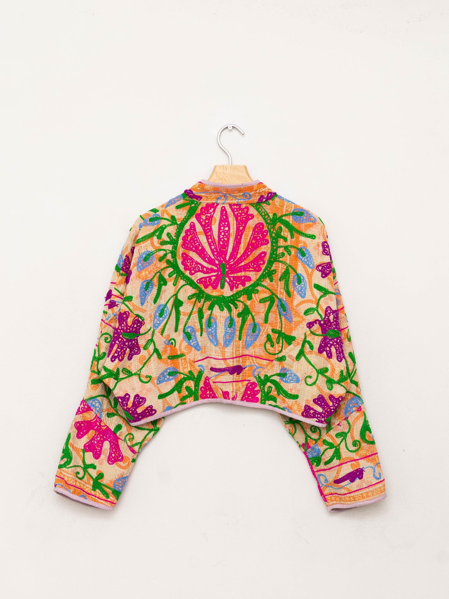 The Kaira Cropped Suzani Quilted Kantha Jacket Wholesale