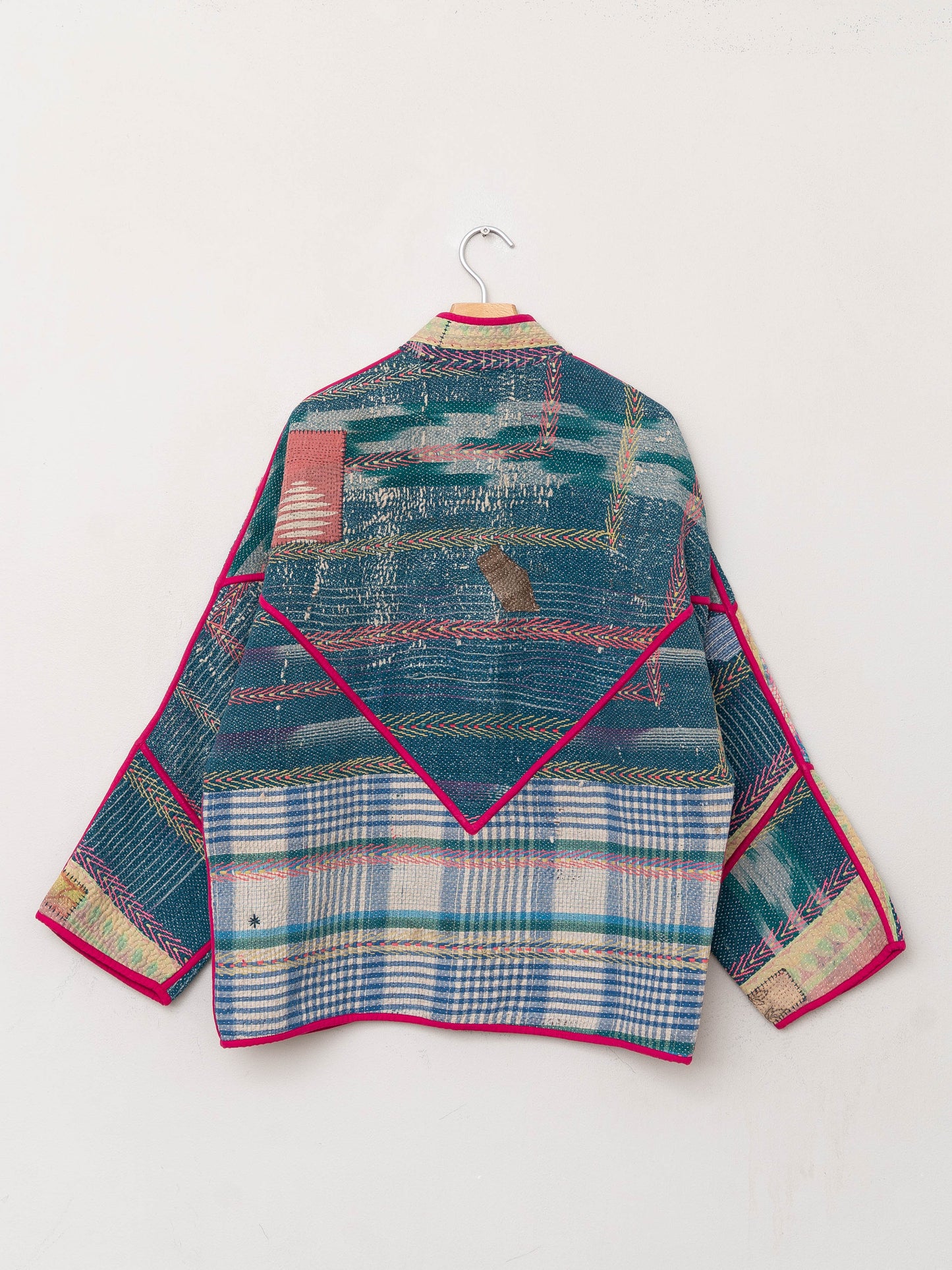 The Ladhiya Quilted Patchwork Kantha Jacket