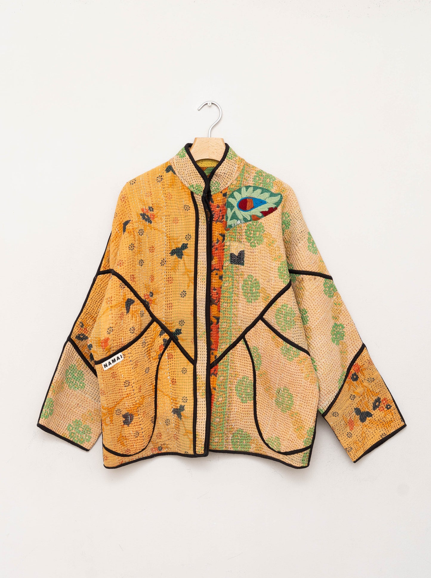 The Ladhiya Quilted Patchwork Kantha Jacket