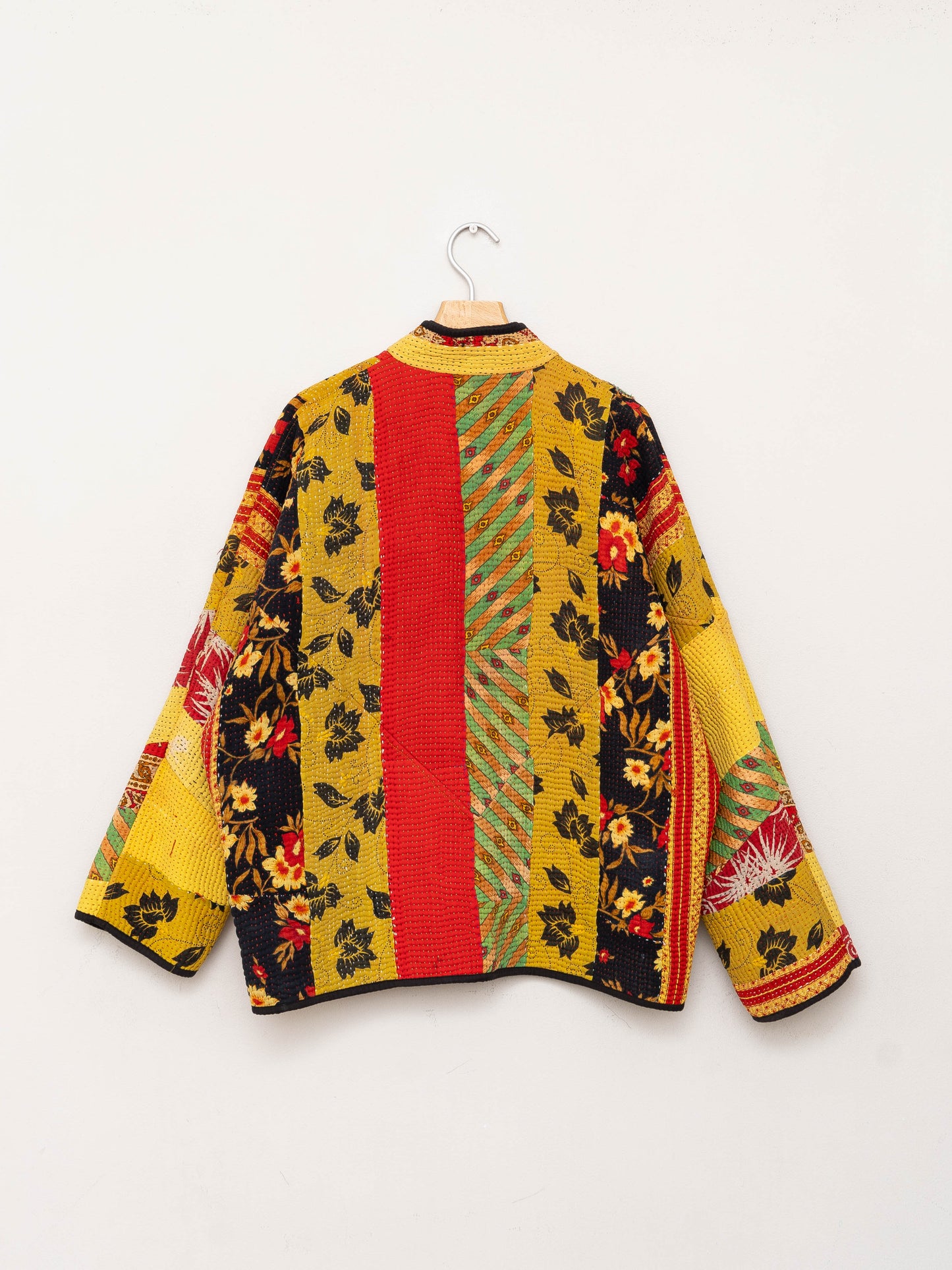 The Ladhiya Quilted Patchwork Kantha Jacket