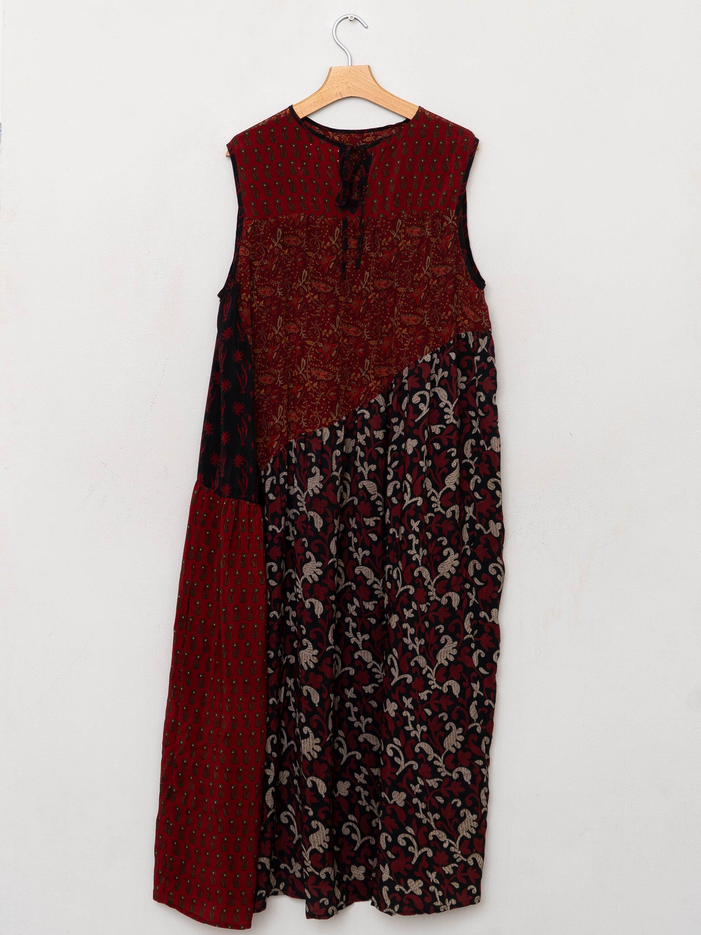 The Anan Long Dress - Medium / Large - Upcycled Silk