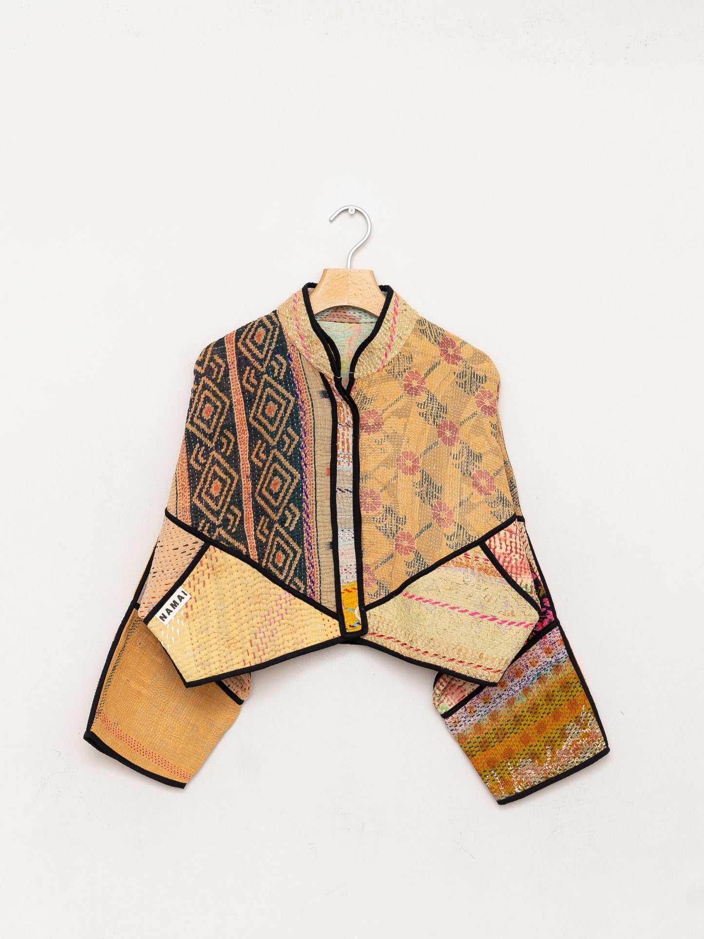 The Kaira Cropped Quilted Patchwork Kantha Jacket Wholesale