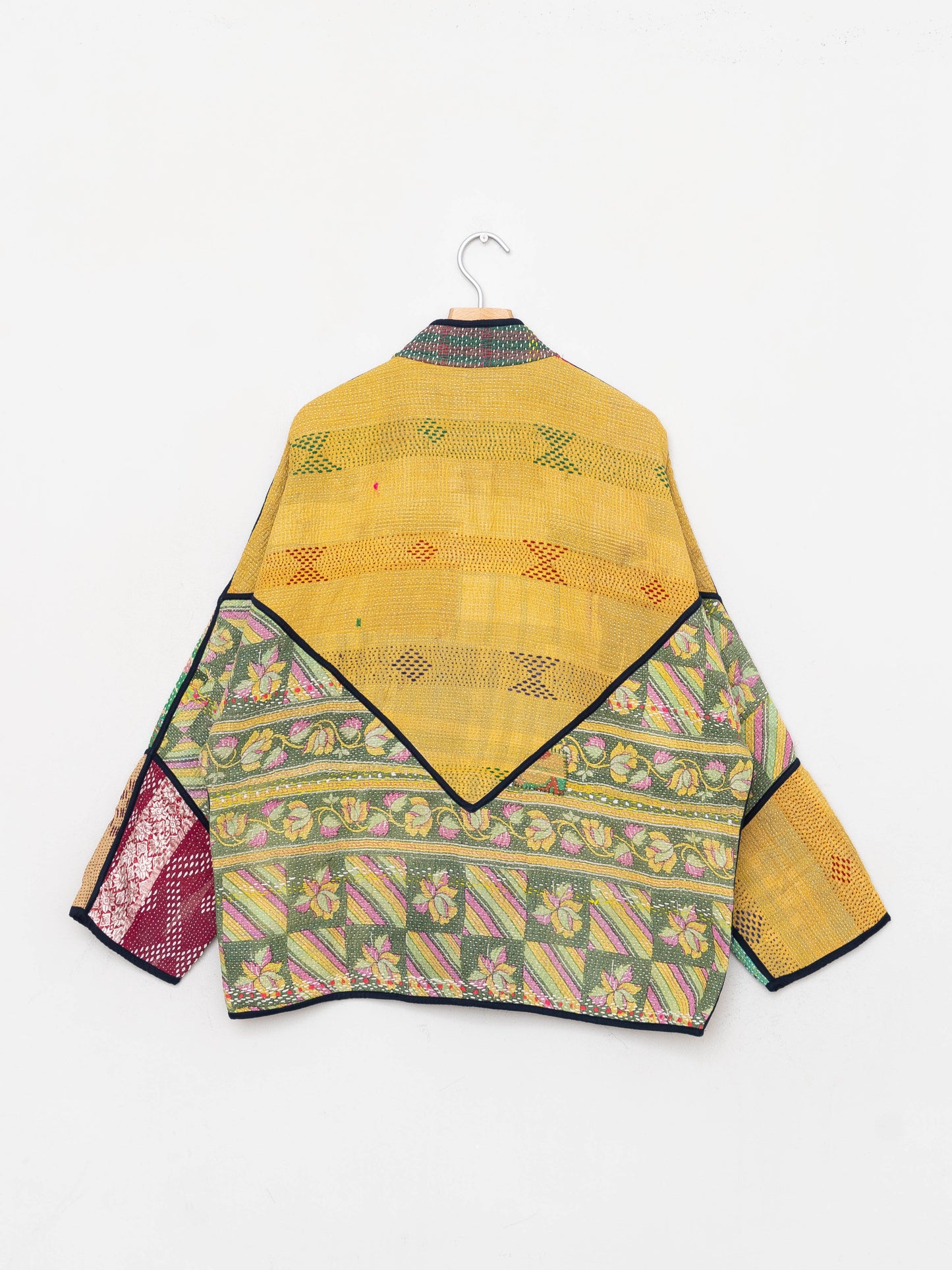 The Ladhiya Quilted Patchwork Kantha Jacket