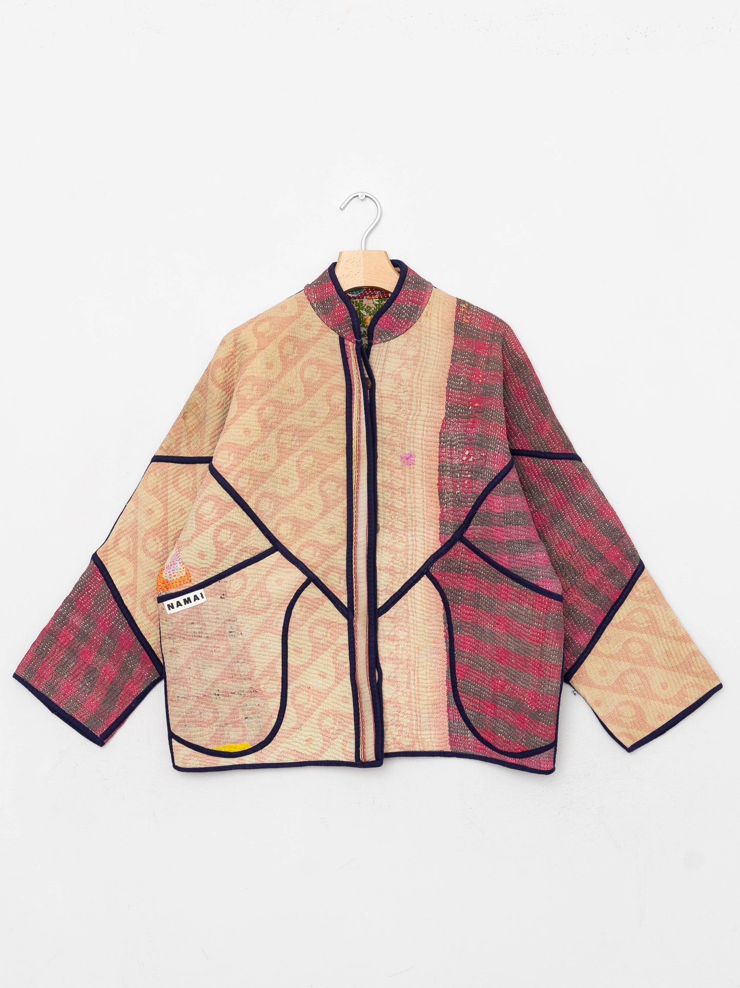 The Ladhiya Quilted Patchwork Kantha Jacket