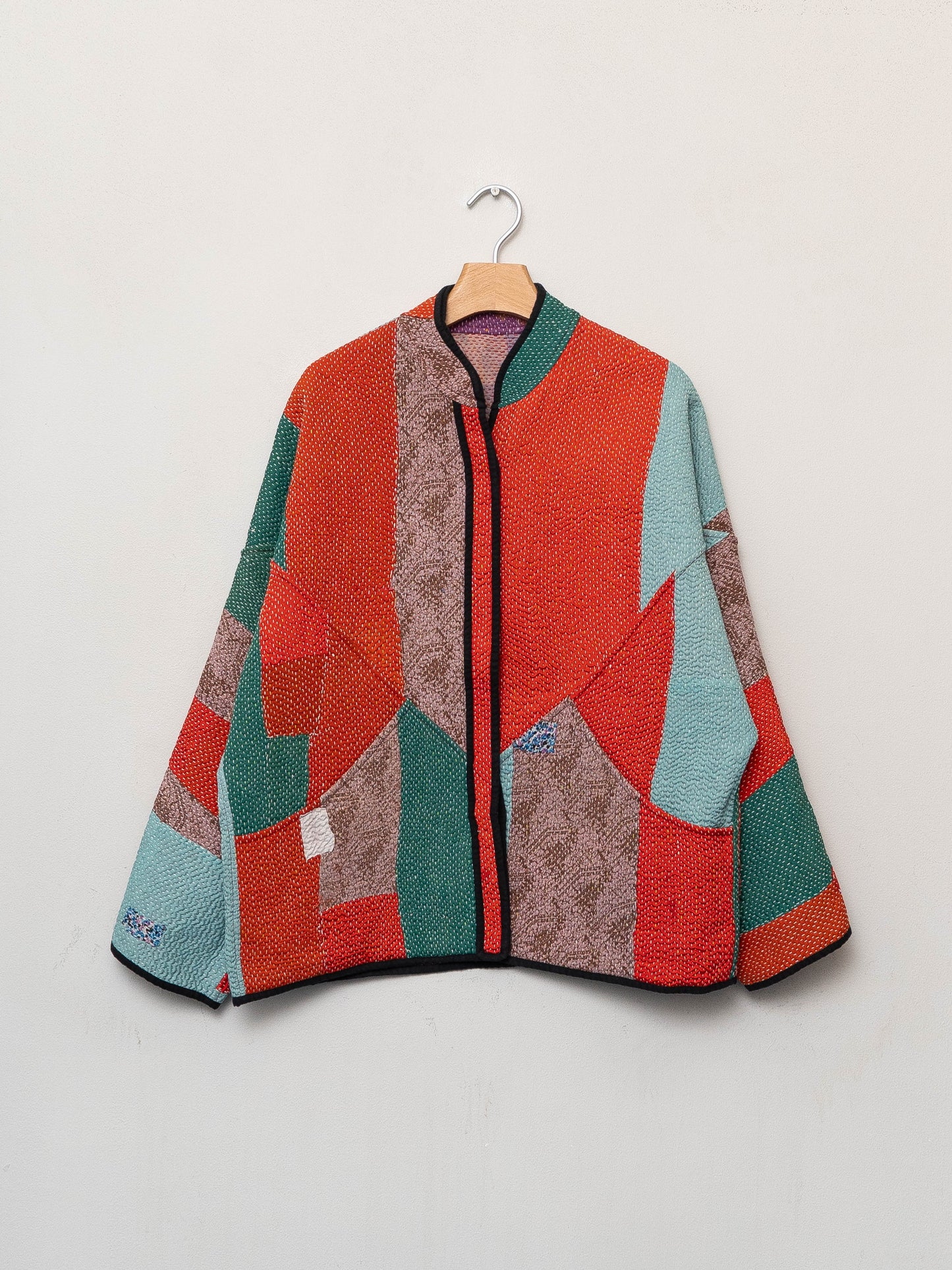 The Ladhiya Quilted Patchwork Kantha Jacket Wholesale