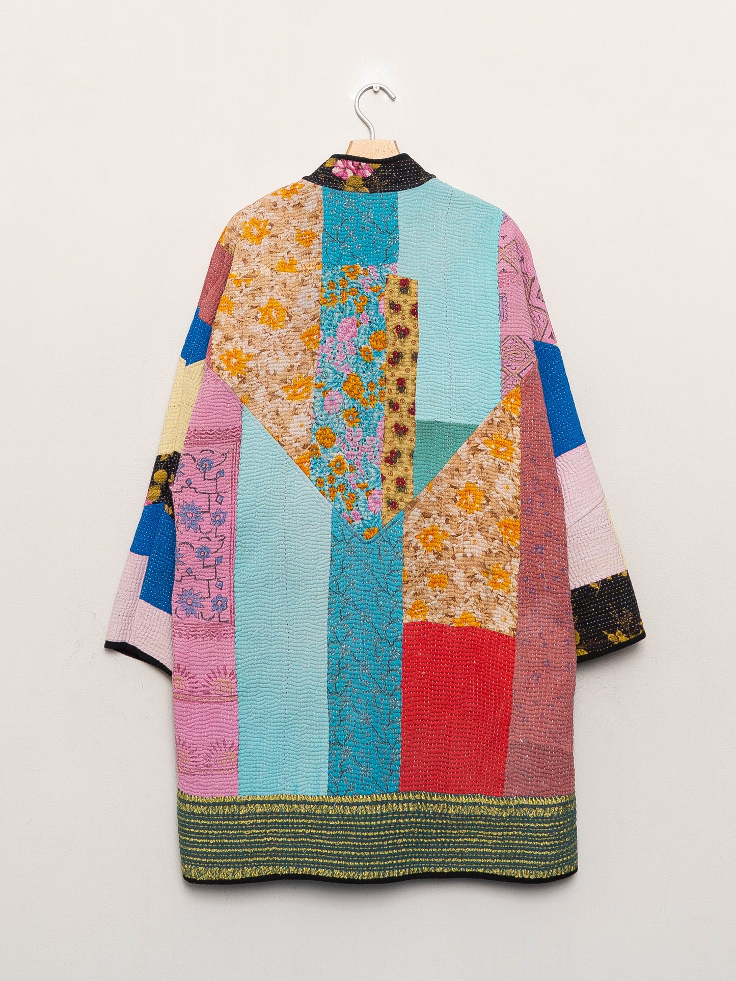 The Sai Quilted Patchwork Kantha Coat Wholesale