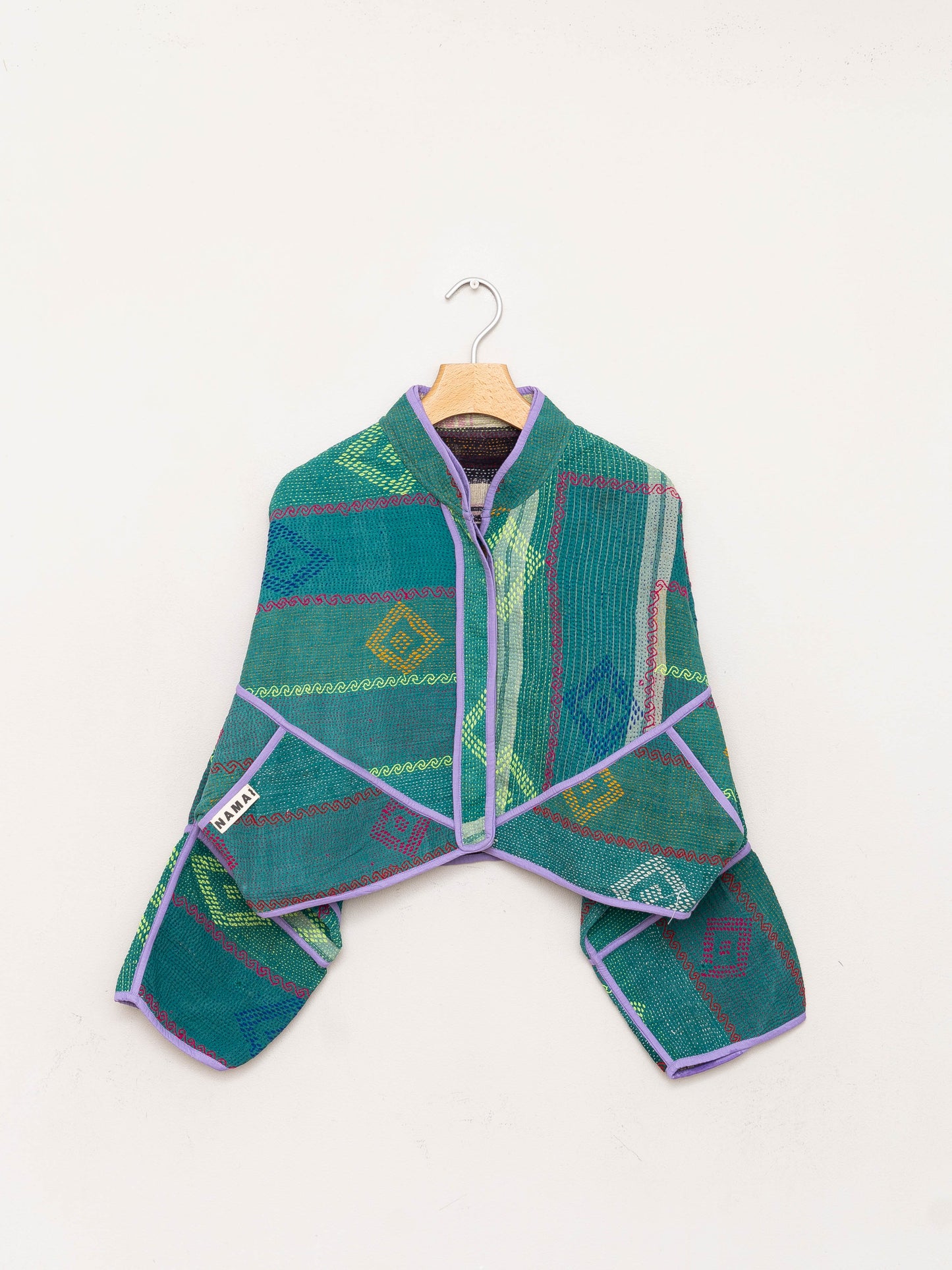 The Kaira Cropped Quilted Patchwork Kantha Jacket Wholesale