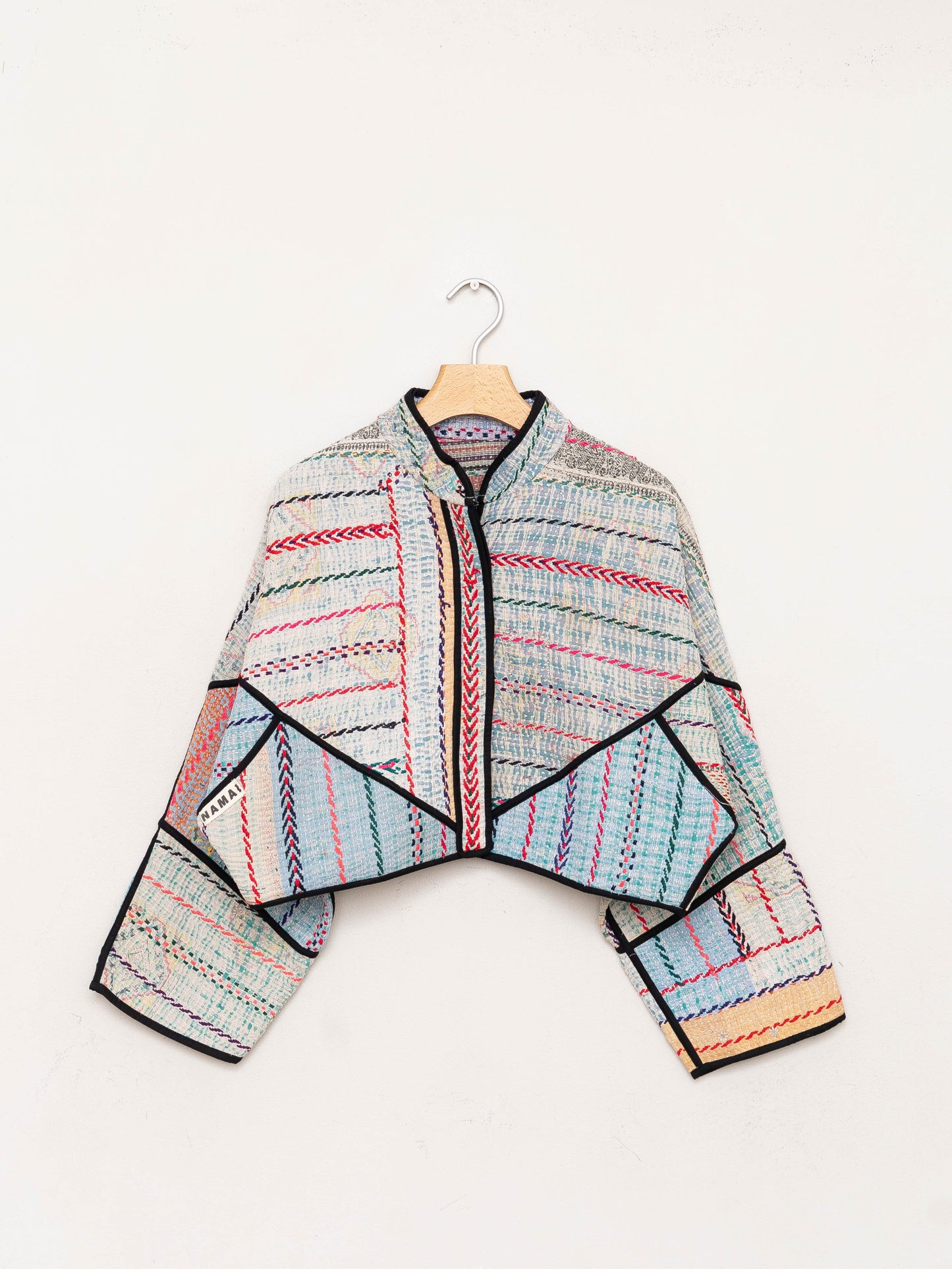 The Kaira Cropped Quilted Patchwork Kantha Jacket Wholesale