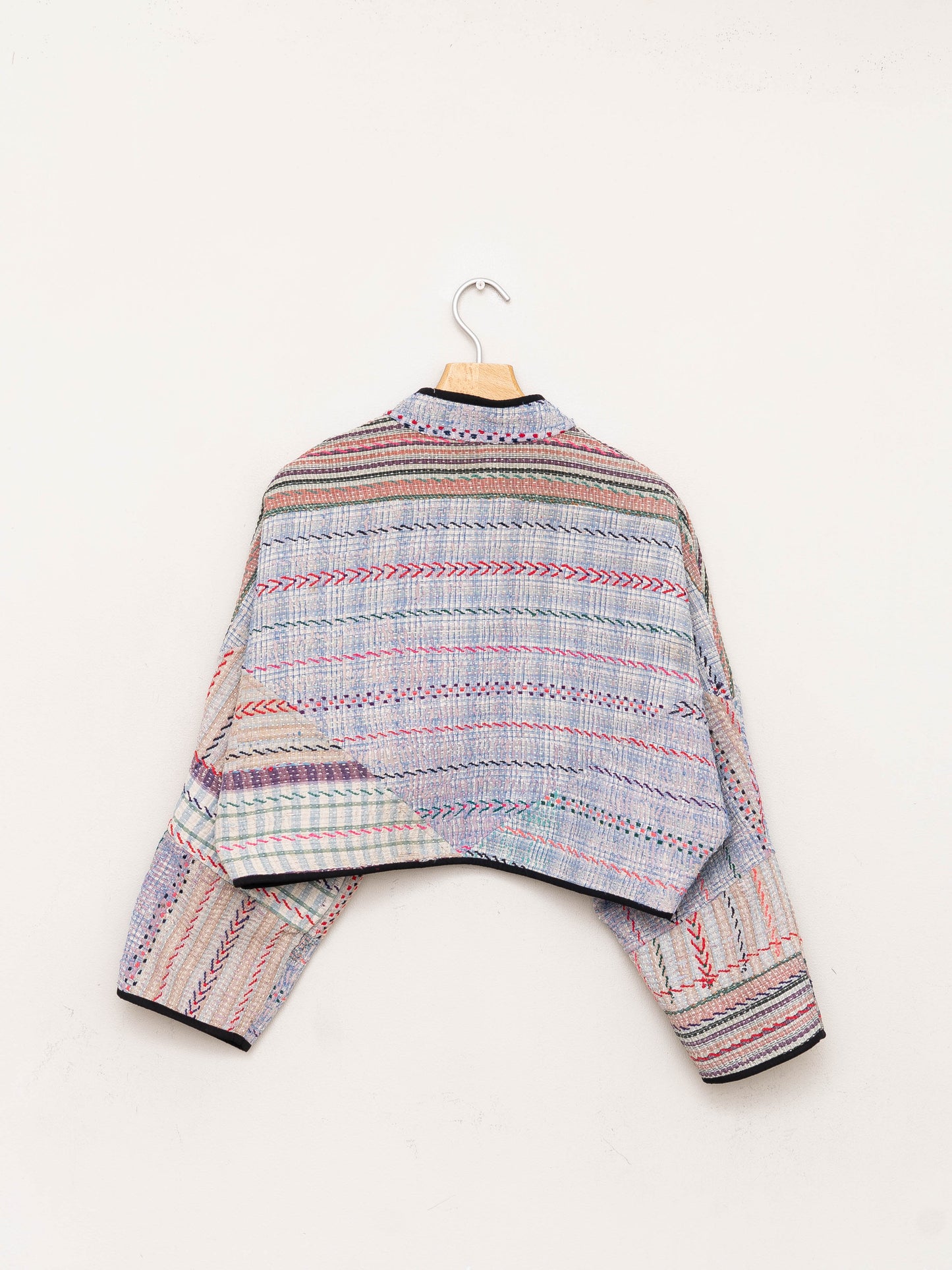 The Kaira Cropped Quilted Patchwork Kantha Jacket Wholesale