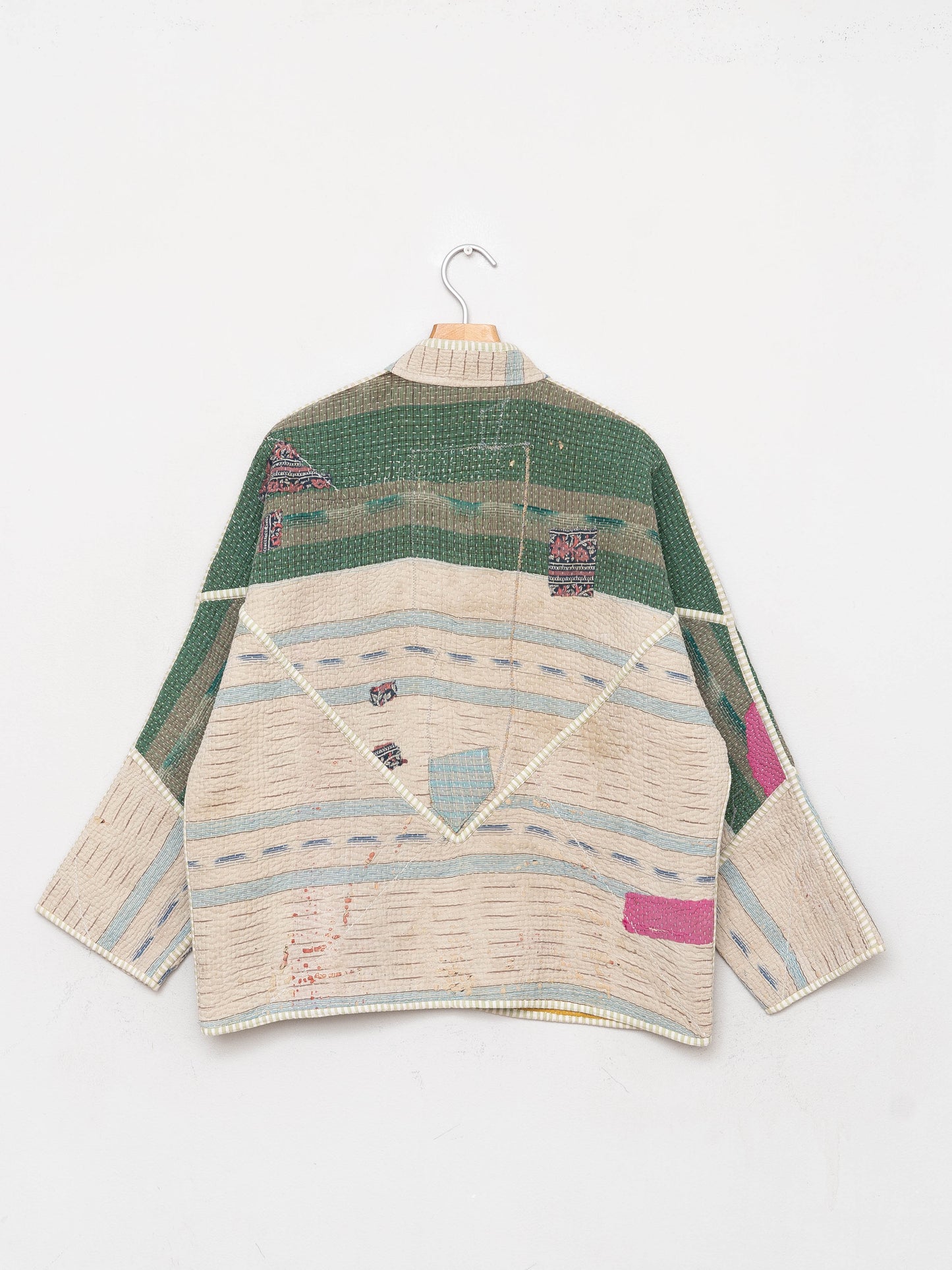 The Ladhiya Quilted Patchwork Kantha Jacket