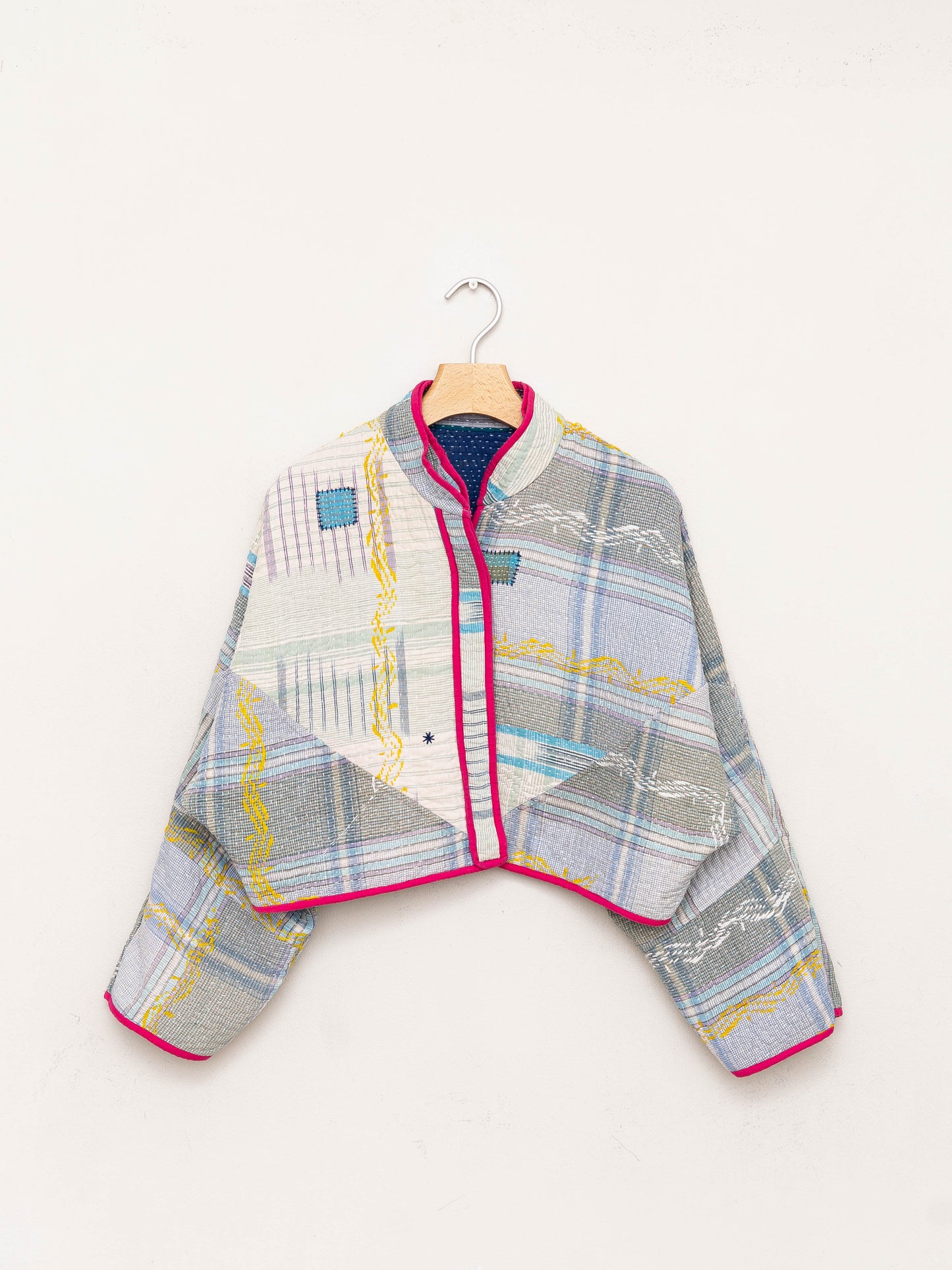 The Kaira Cropped Quilted Patchwork Kantha Jacket Wholesale