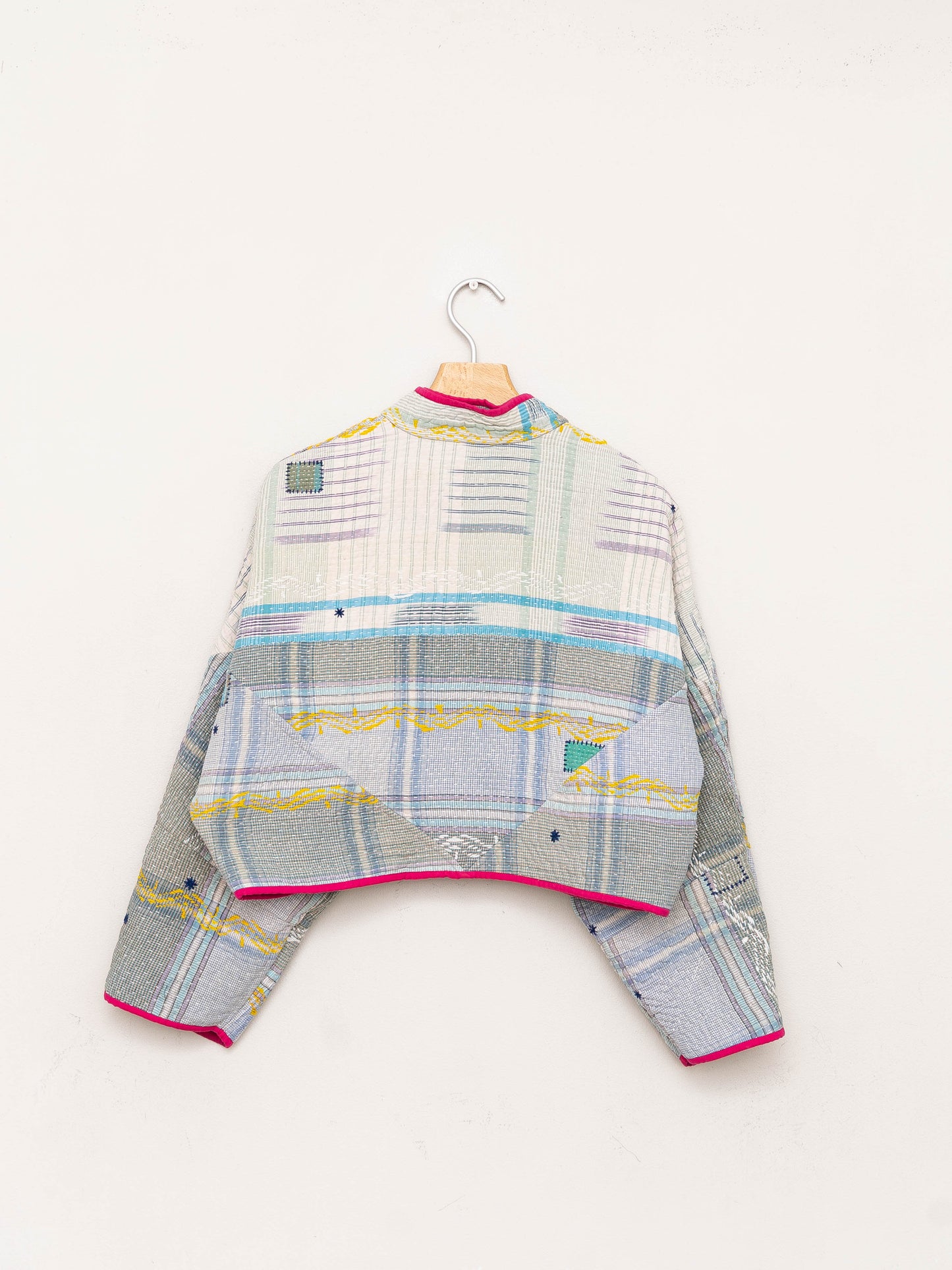 The Kaira Cropped Quilted Patchwork Kantha Jacket Wholesale