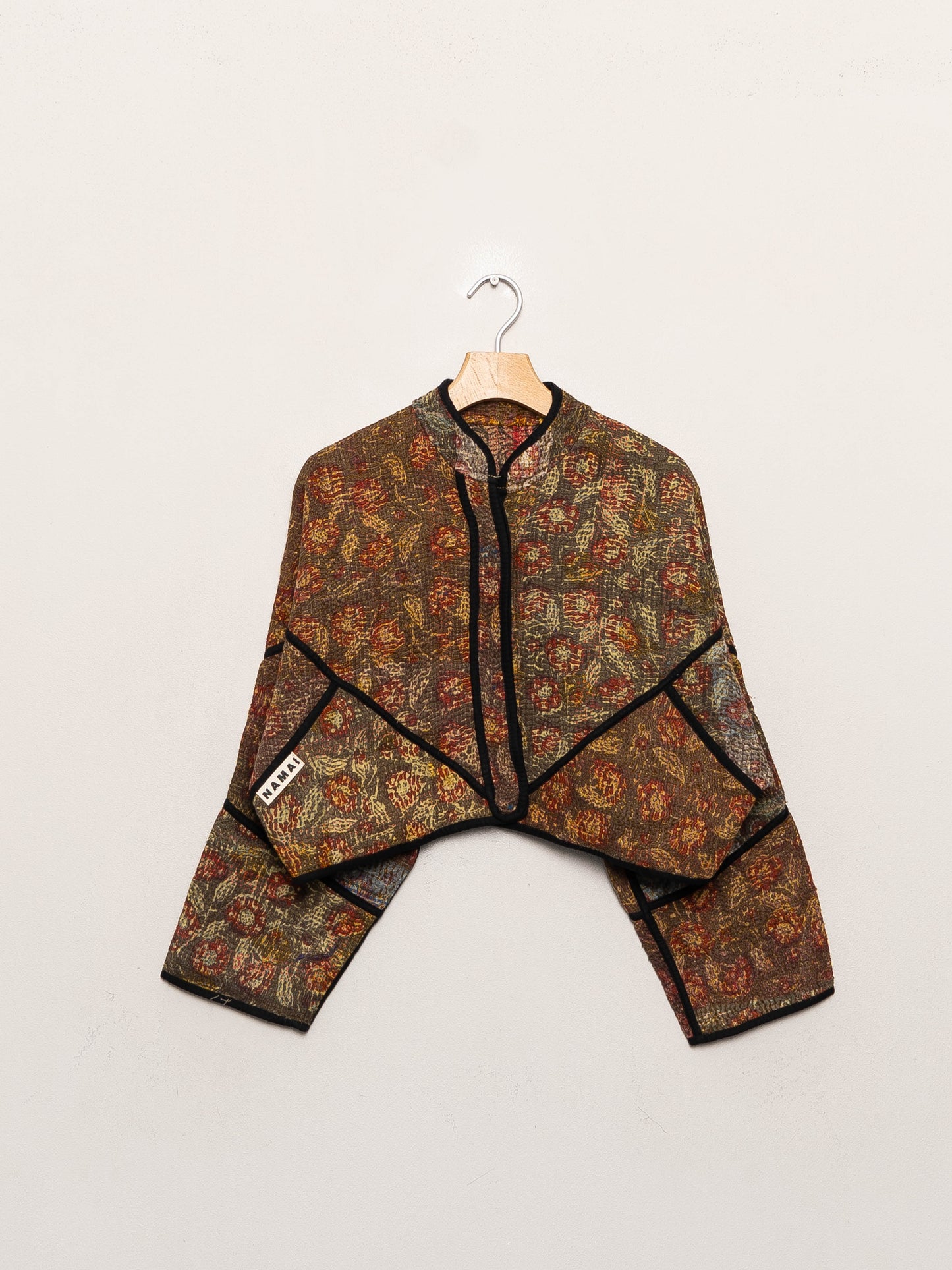 The Kaira Cropped Quilted Plant Dyed Jacket