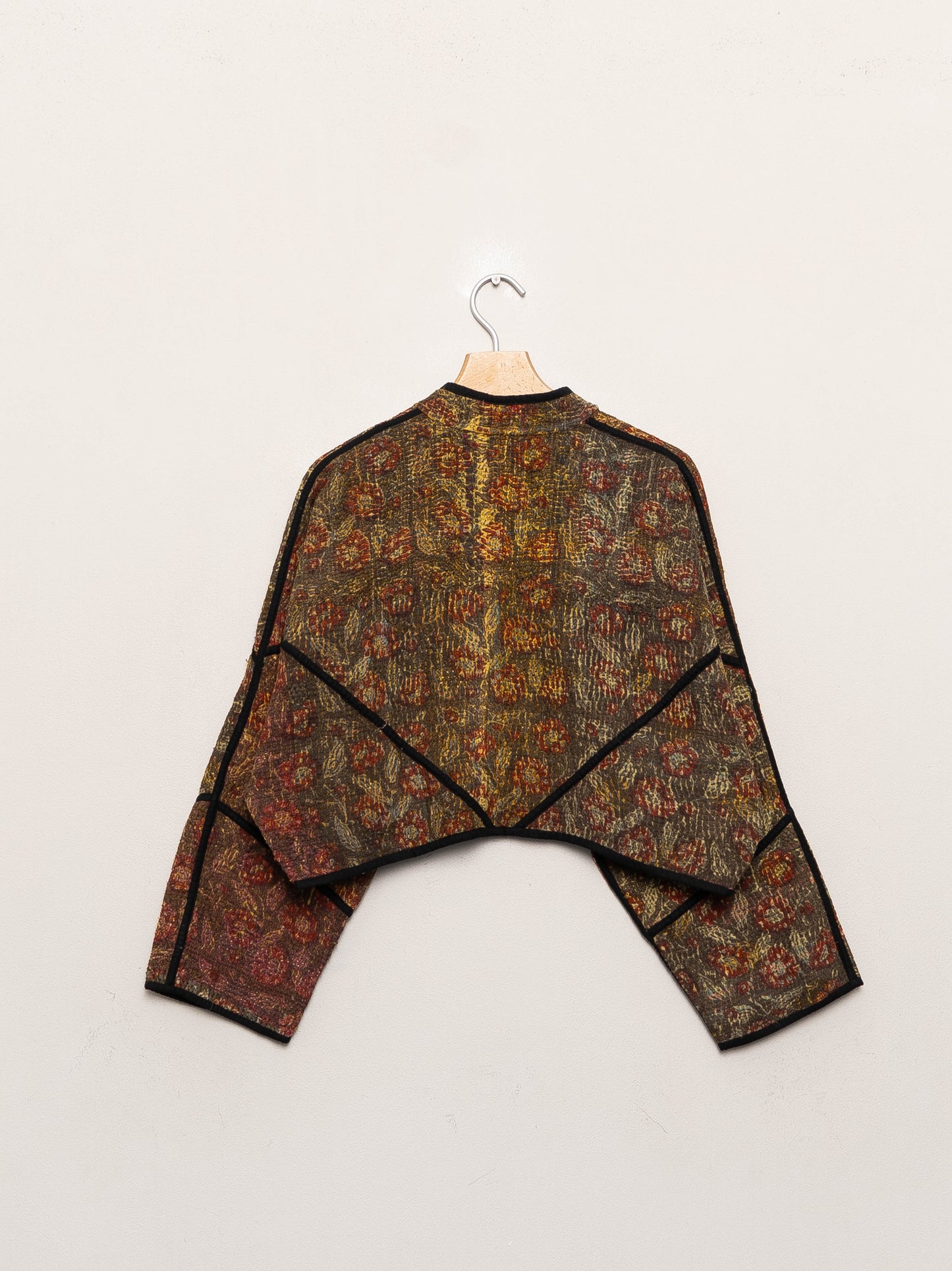 The Kaira Cropped Quilted Plant Dyed Jacket