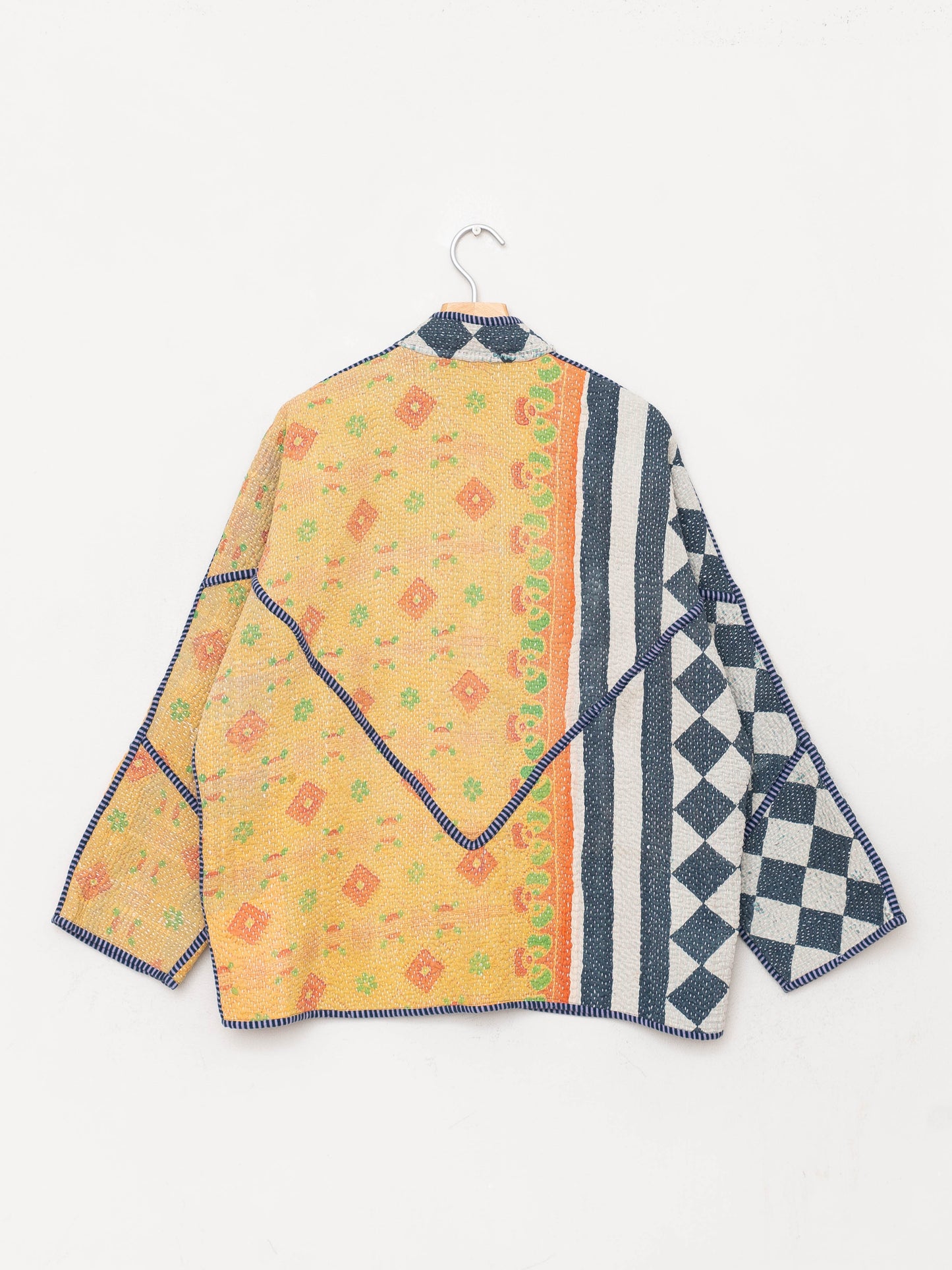 The Ladhiya Quilted Patchwork Kantha Jacket