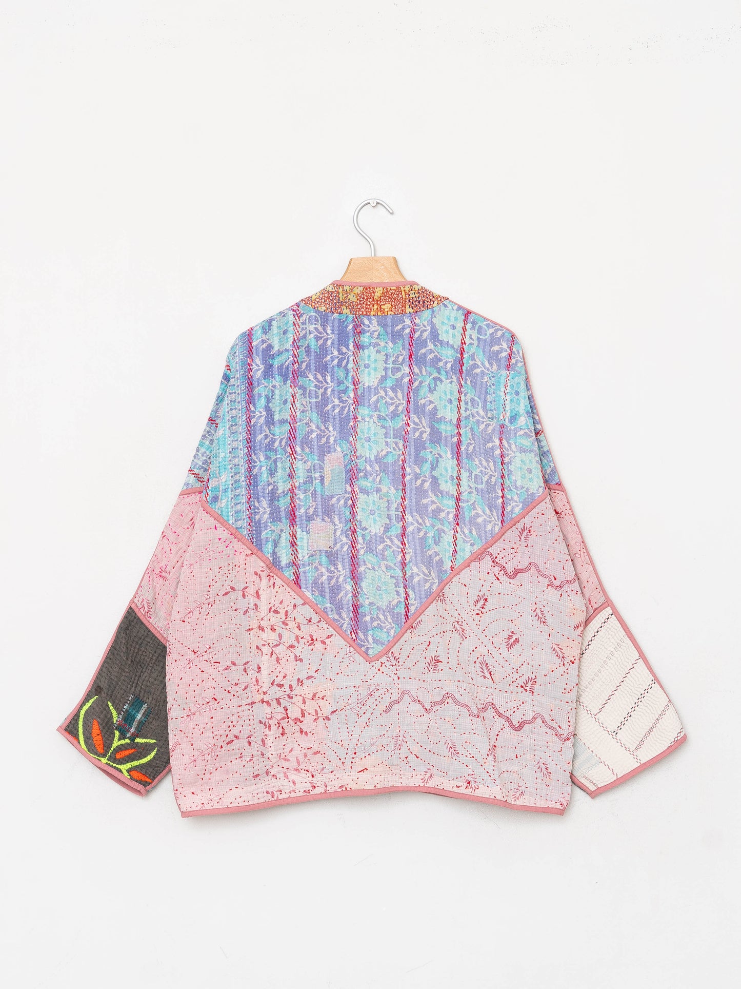 The Ladhiya Quilted Patchwork Kantha Jacket