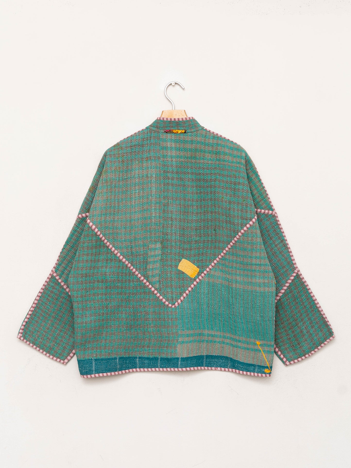 The Ladhiya Quilted Patchwork Kantha Jacket