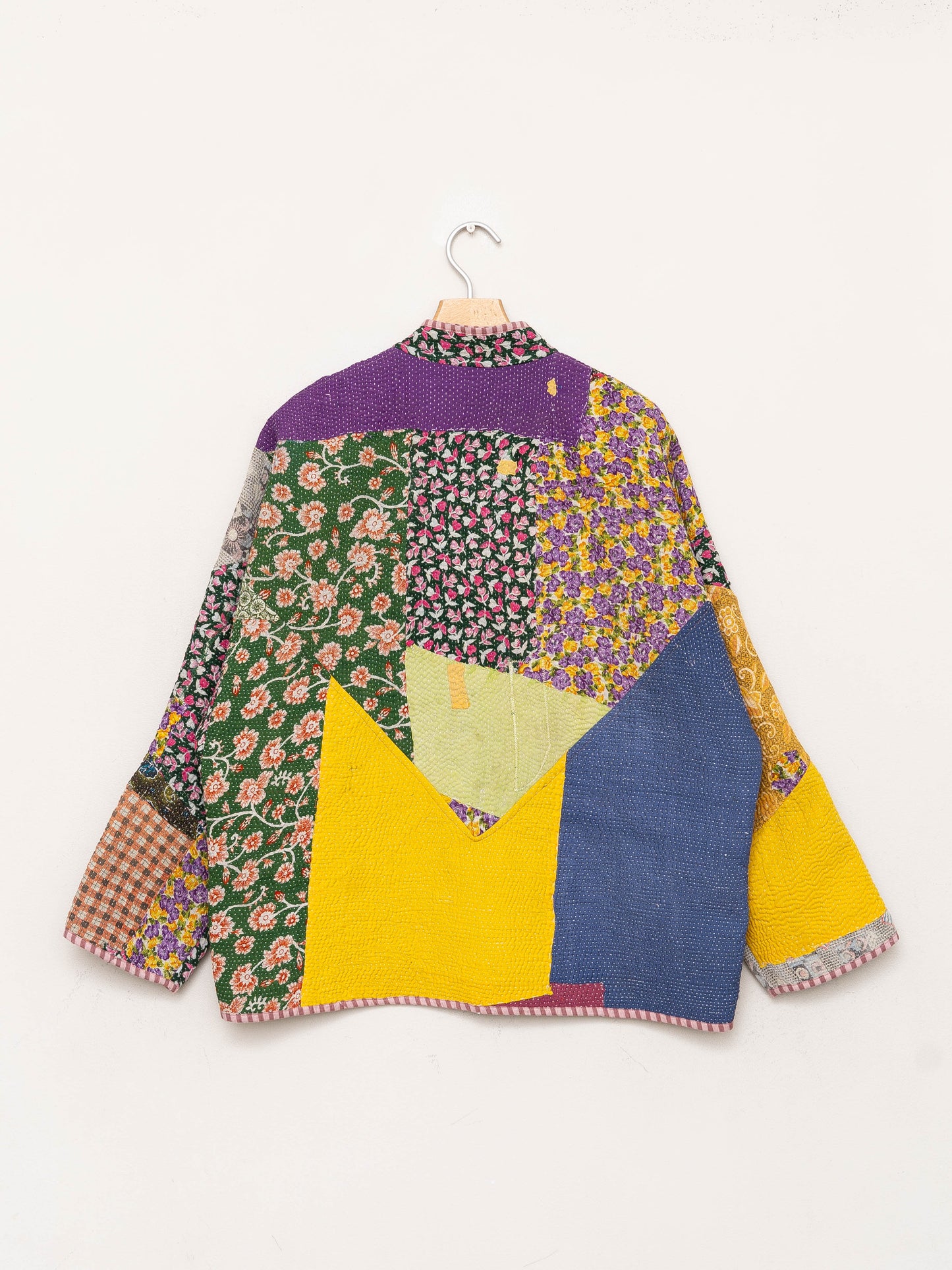 The Ladhiya Quilted Patchwork Kantha Jacket