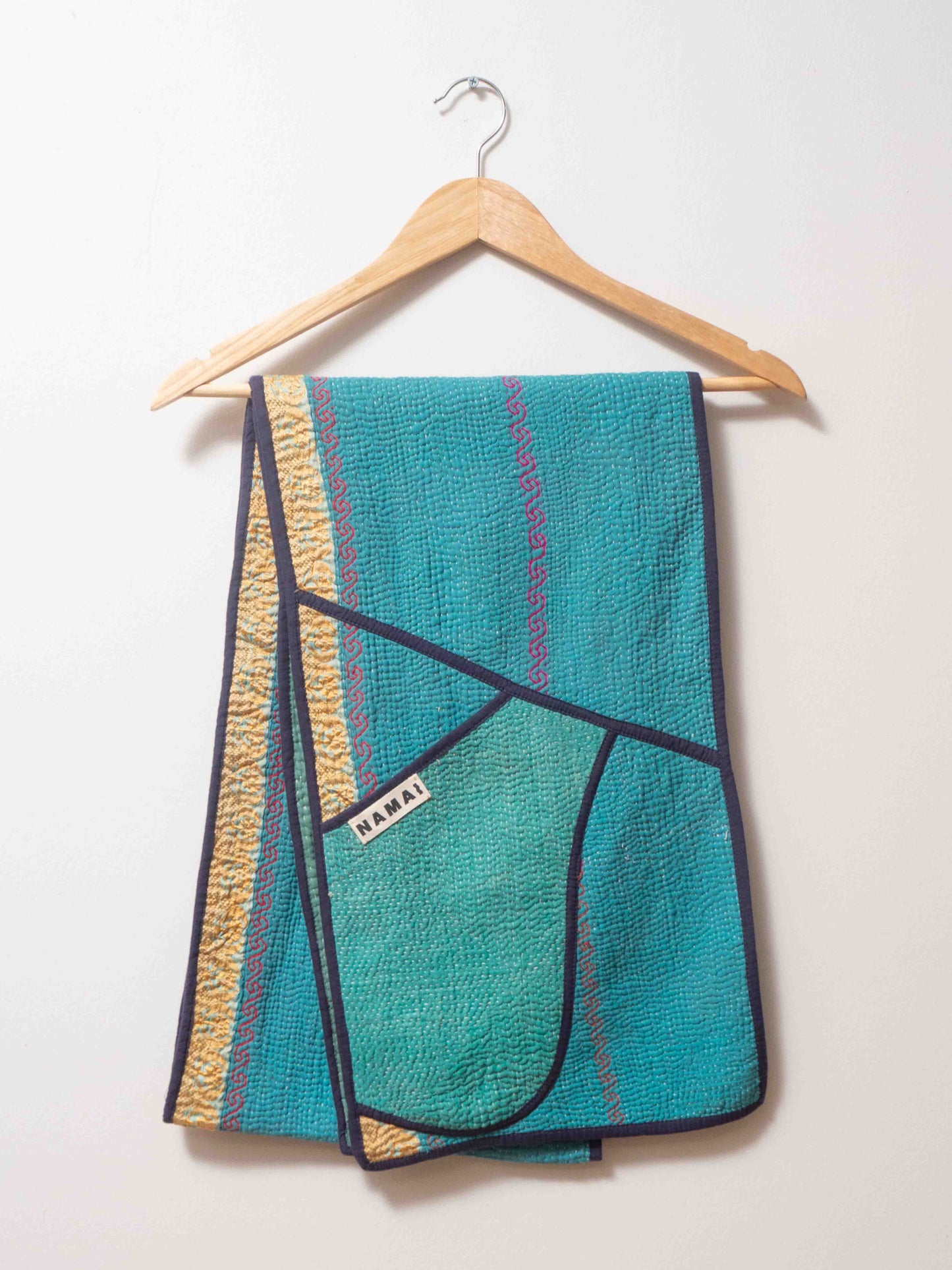 The Gopi Quilted Patchwork Kantha Pocket Scarf