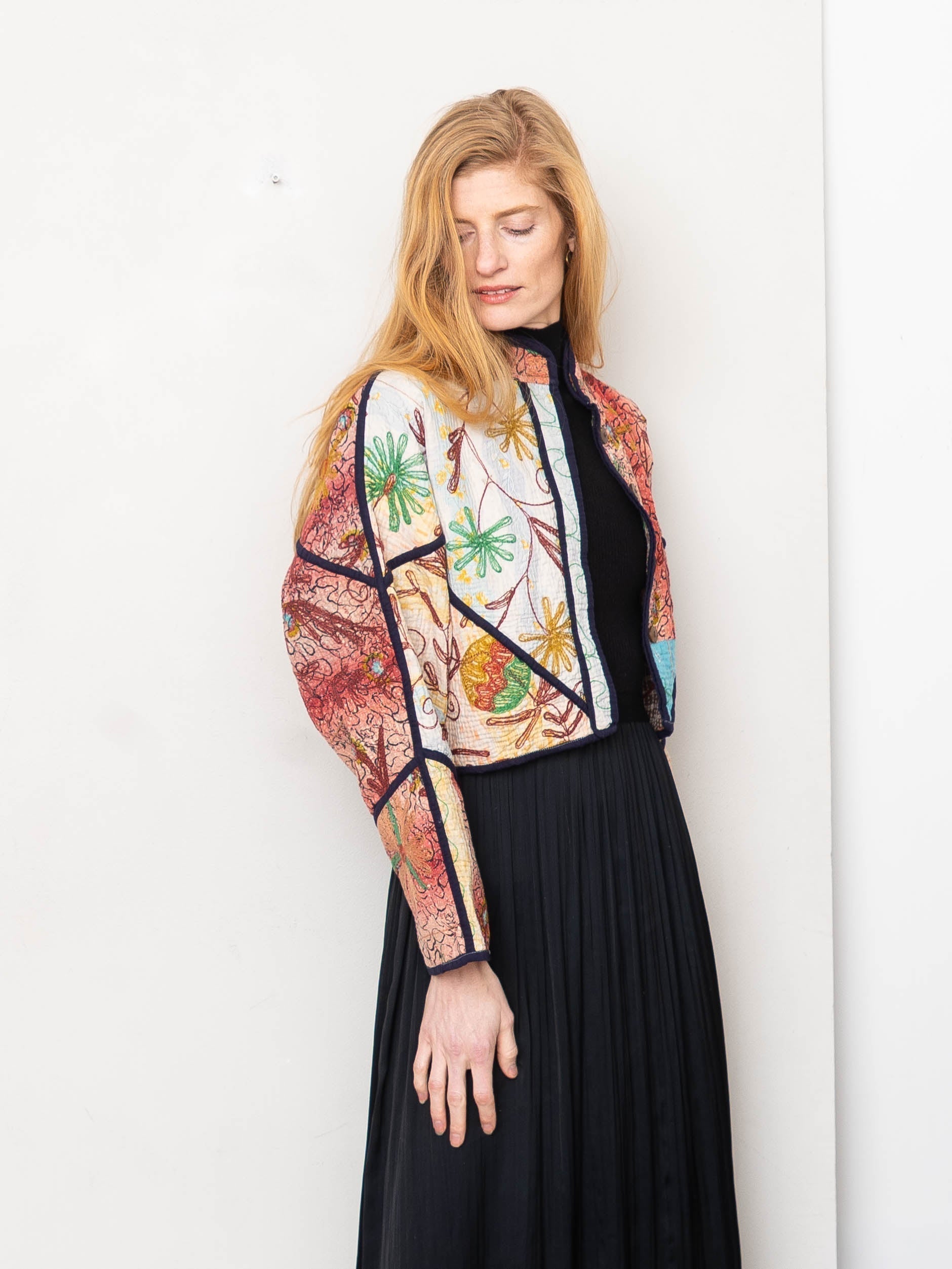 sustainable clothing made from vintage textiles and antique fabrics
