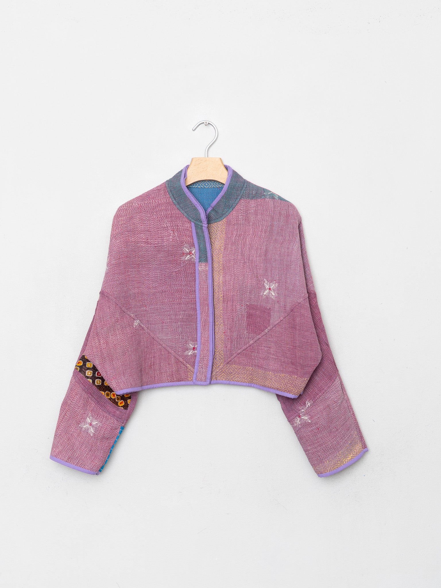 The Kaira Cropped Quilted Patchwork Kantha Jacket Wholesale